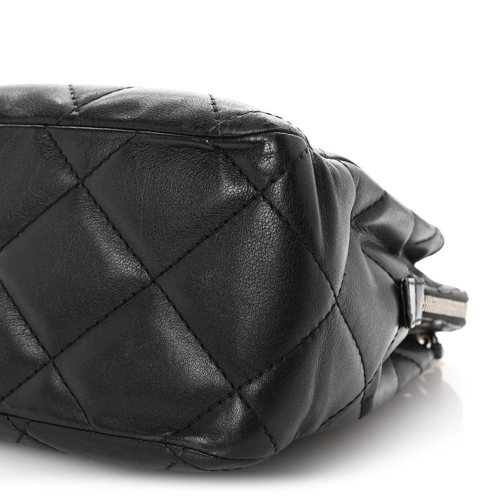 Calfskin Quilted In The Business Tote Black