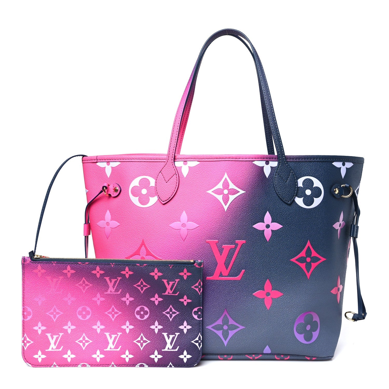 Monogram Giant Spring In The City Neverfull MM Midnight Fuchsia