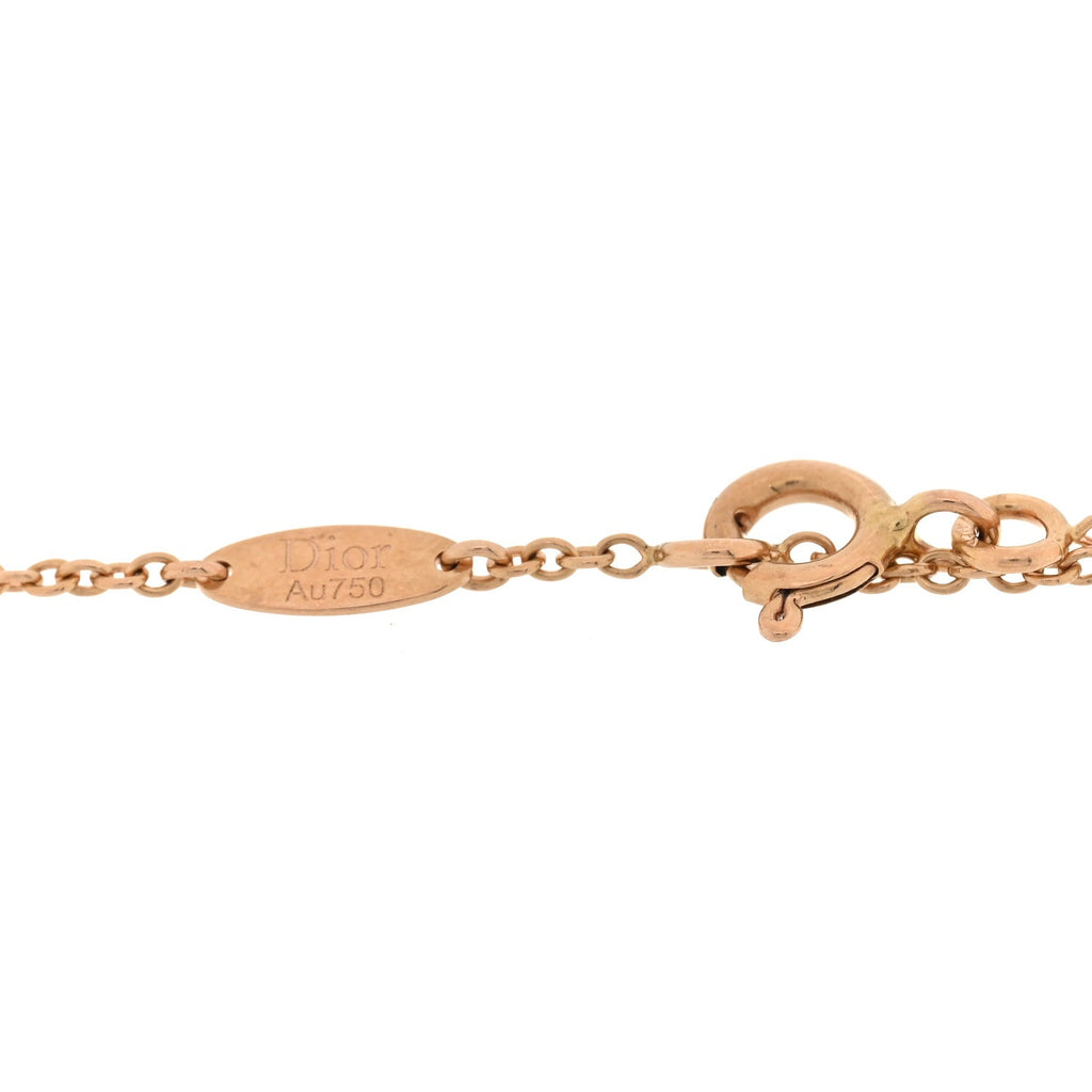 18K Rose Gold Ruby Mother of Pearl Rose Des Vents Bracelet