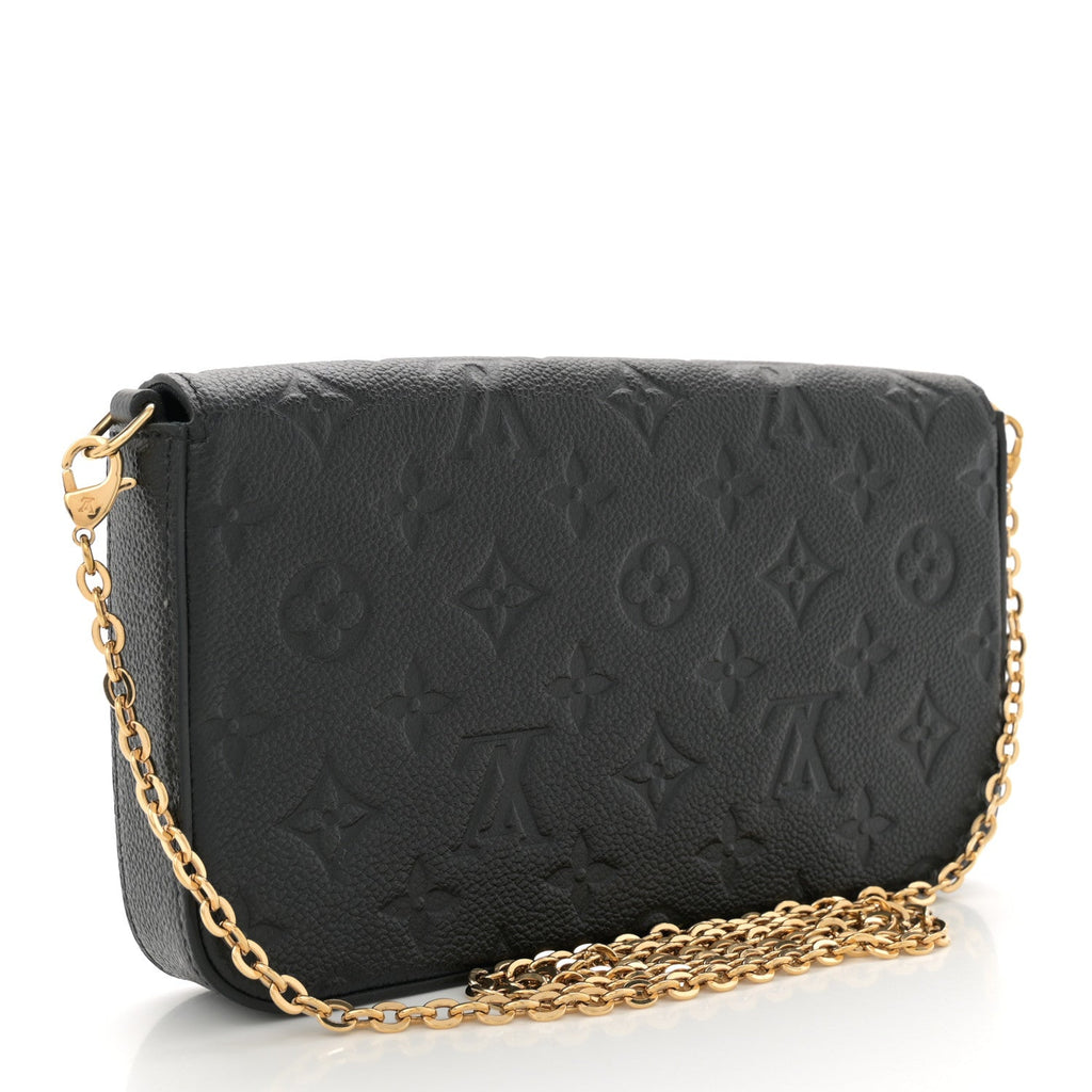 Empreinte Pochette Felicie Chain Wallet Black