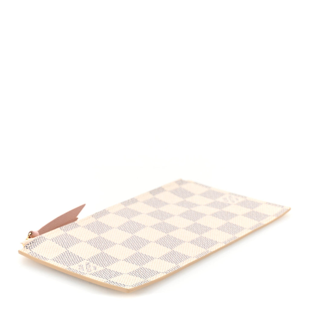 Damier Azur Calfskin Pochette Felicie GM Eau de Rose