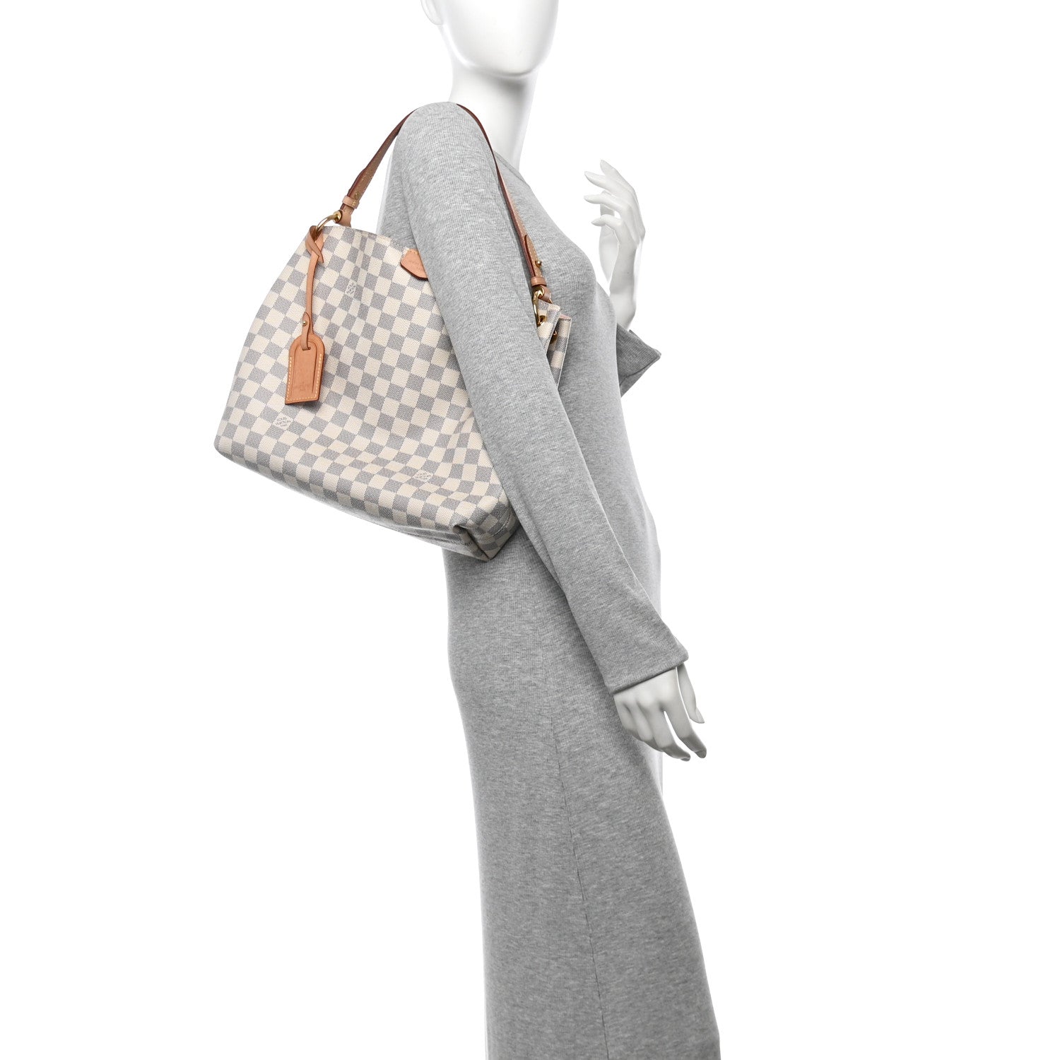Damier Azur Graceful PM Rose Ballerine