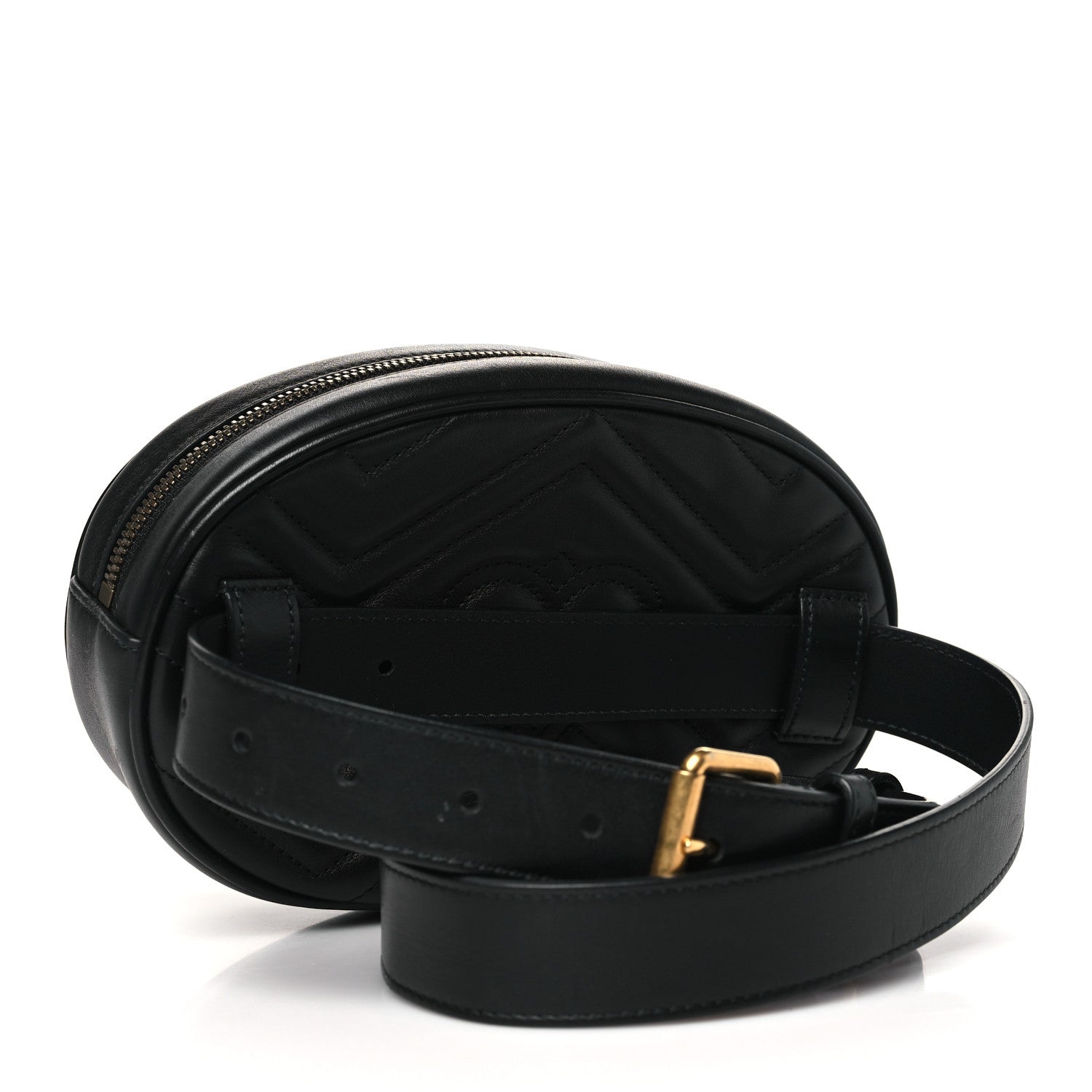 Calfskin Matelasse GG Marmont Belt Bag 85 34 Black