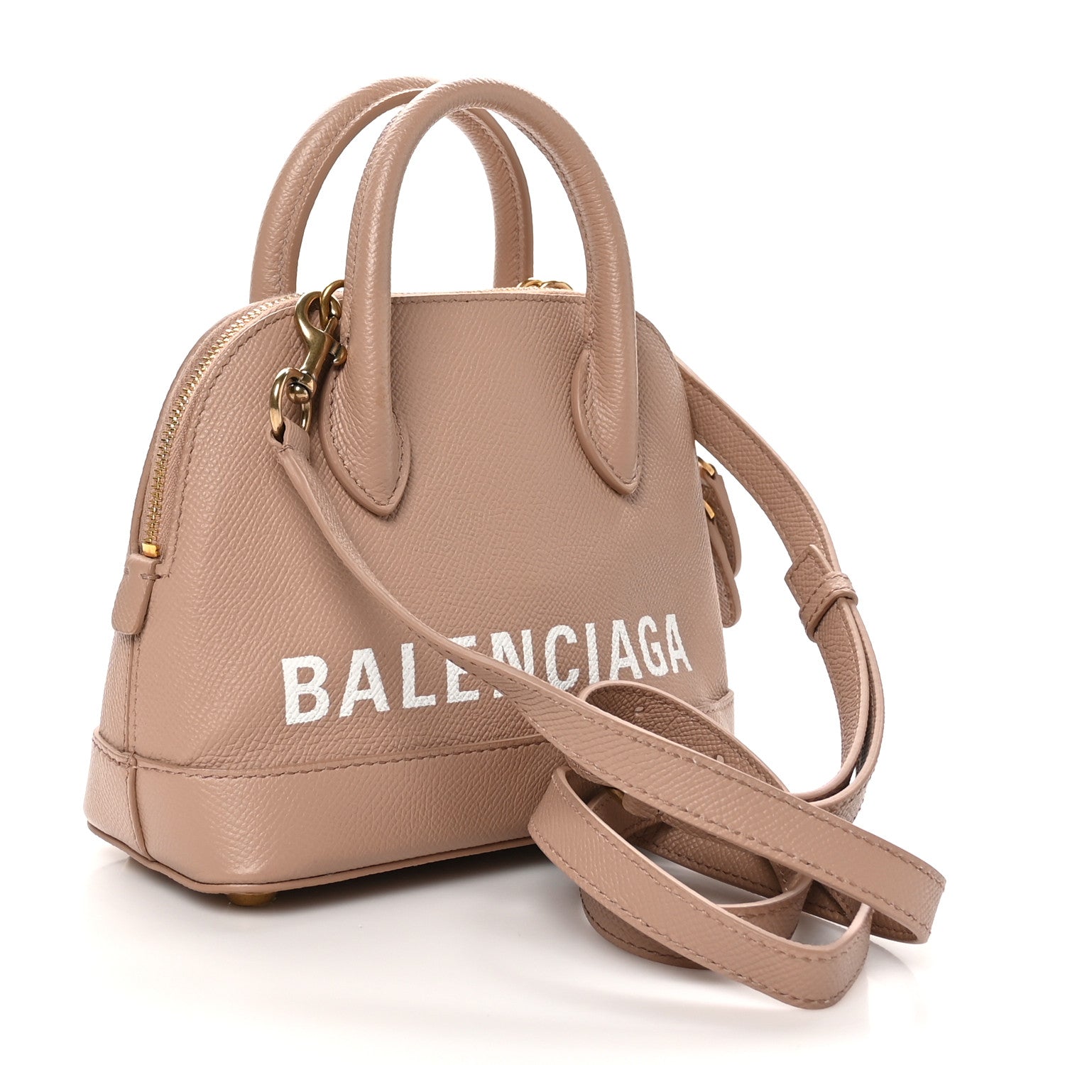 Grained Calfskin XXS Ville Top Handle Bag Beige Tapioca