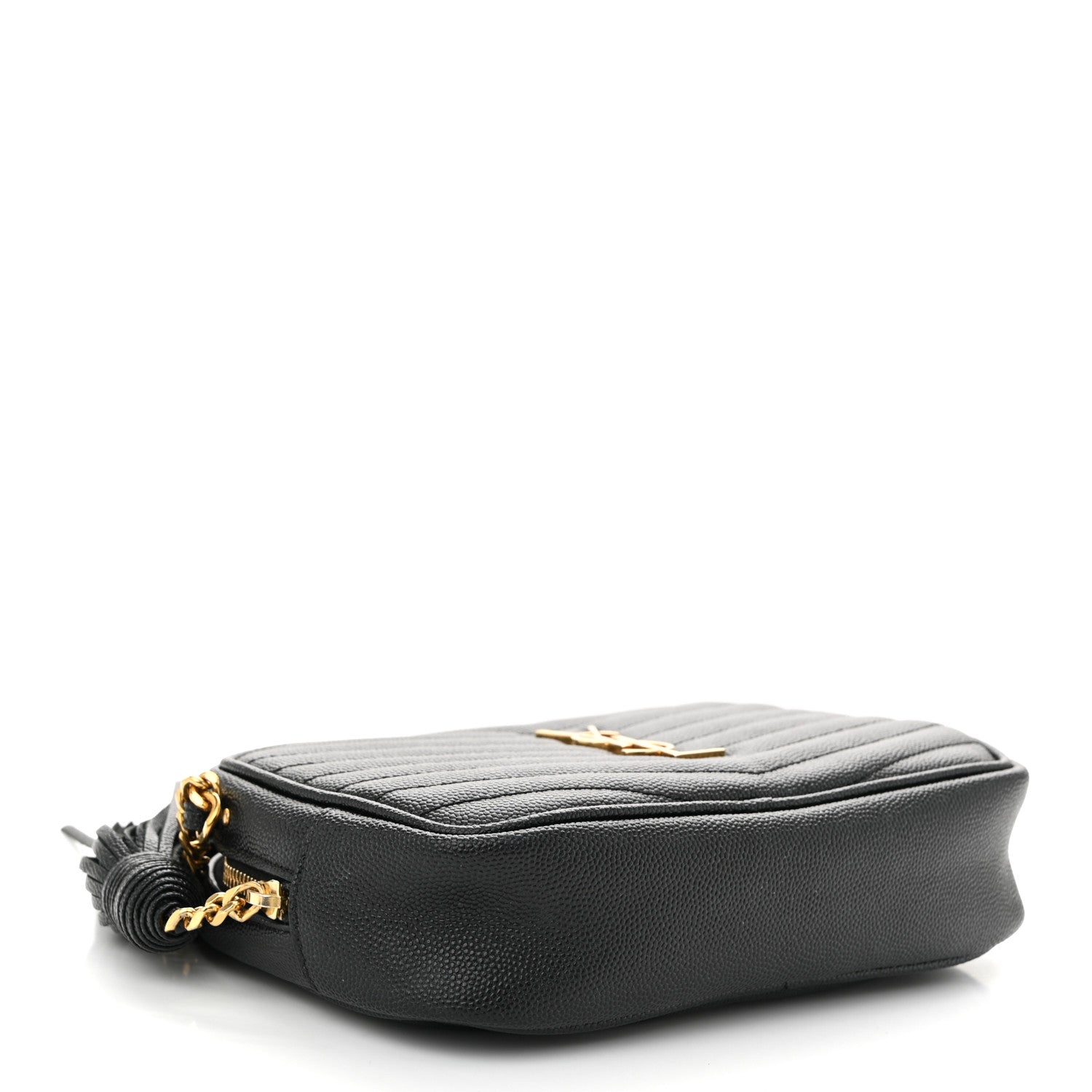 Grain De Poudre Matelasse Monogram Mini Lou Camera Bag Black