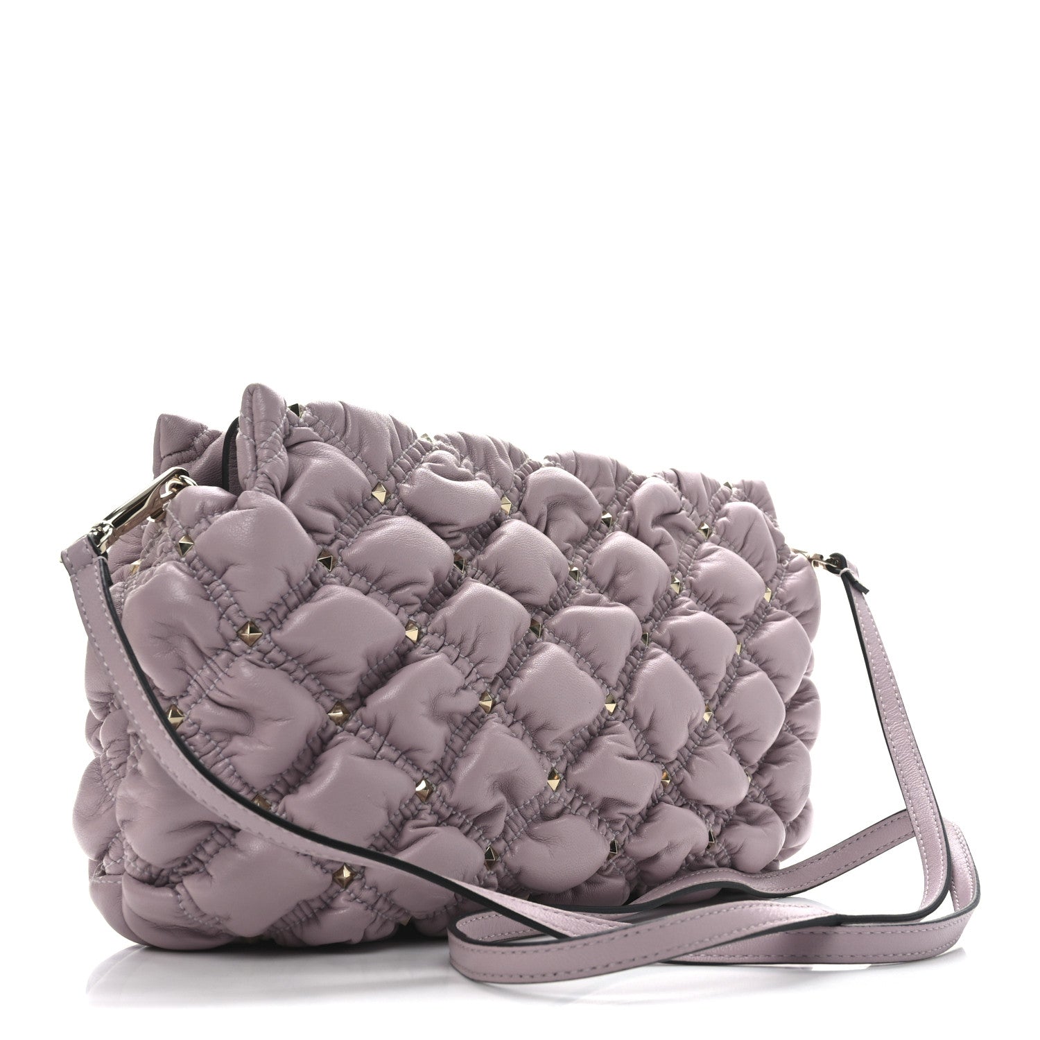 Nappa Spikeme Clutch Rose Quartz
