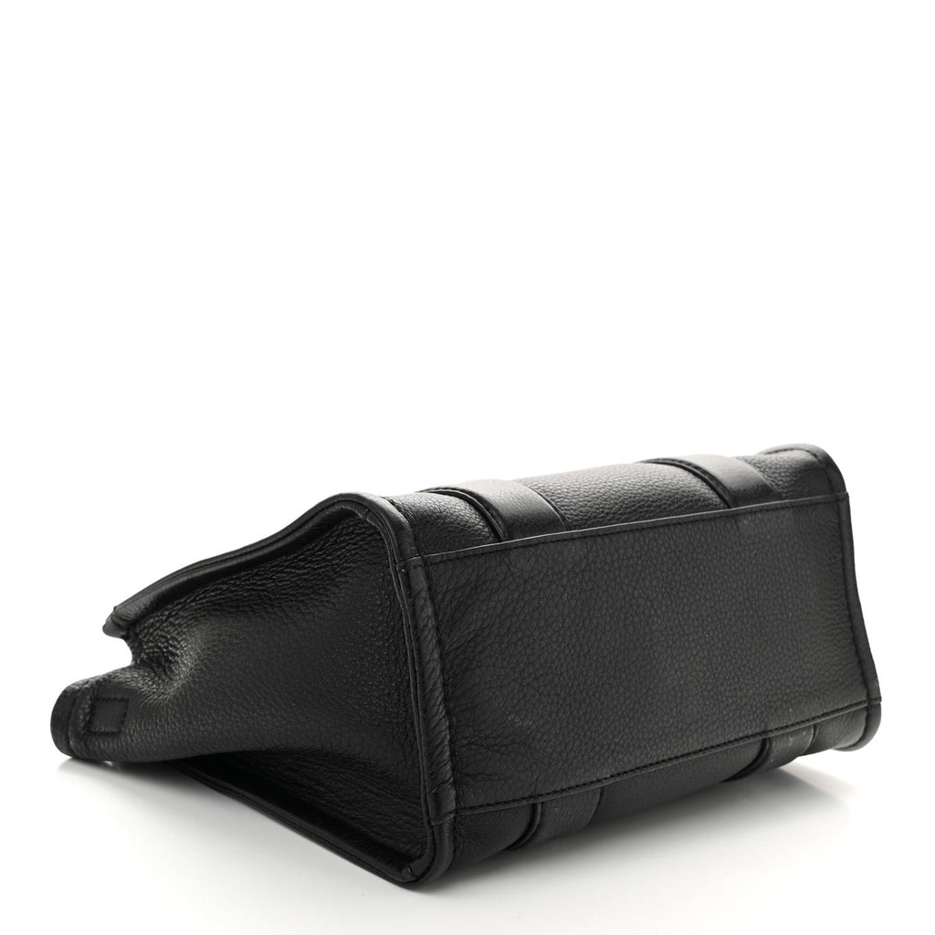Grained Calfskin Small The Tote Bag Black