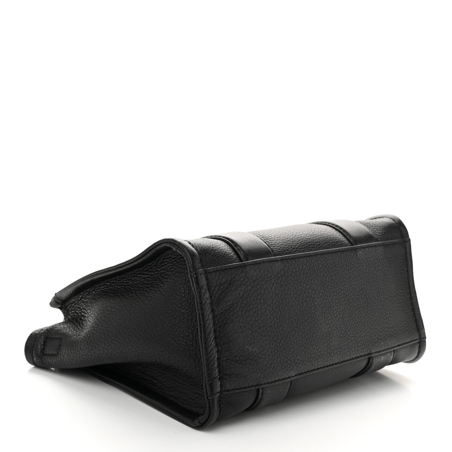 Grained Calfskin Small The Tote Bag Black