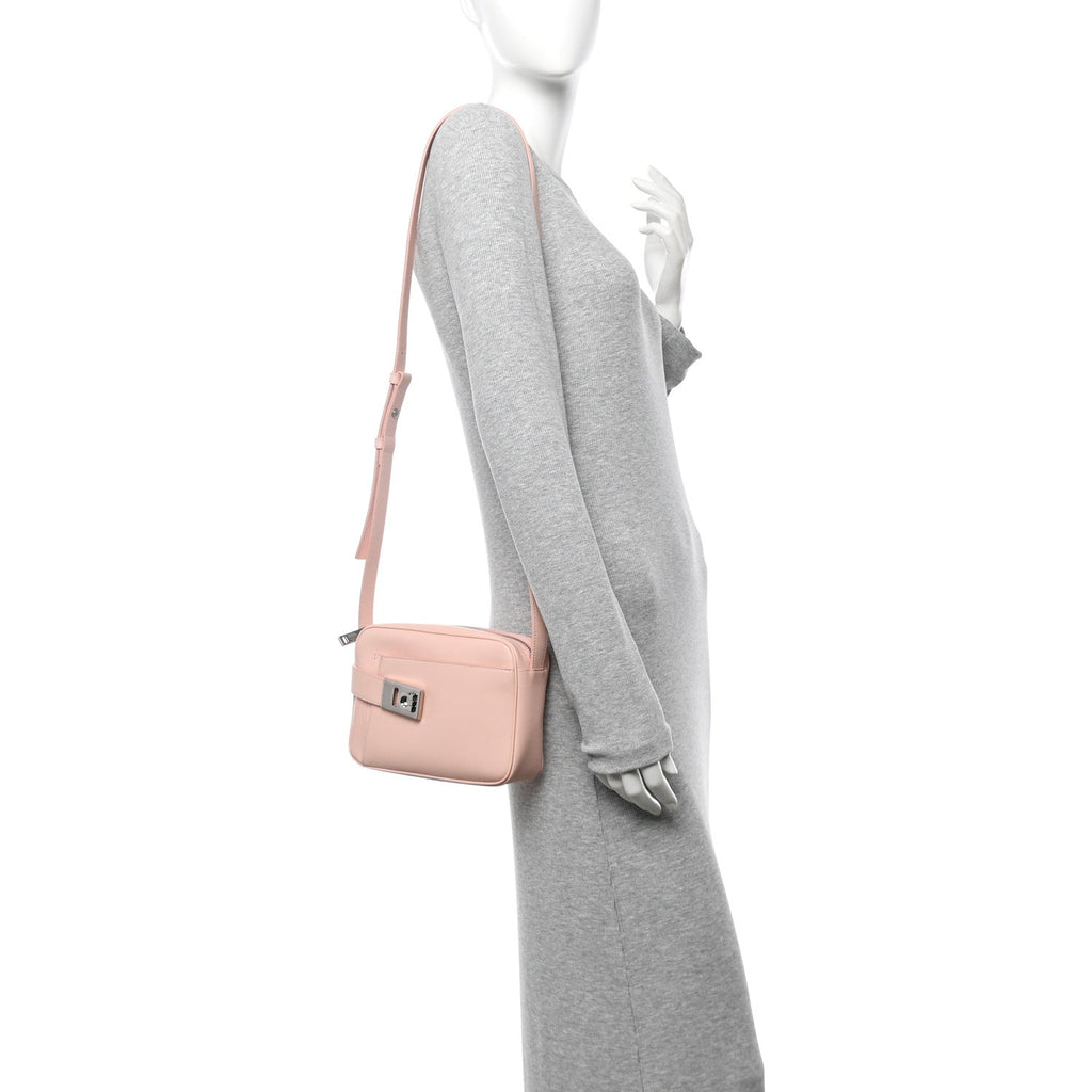 Calfskin Gancio Small Archive Camera Case Nylund Pink