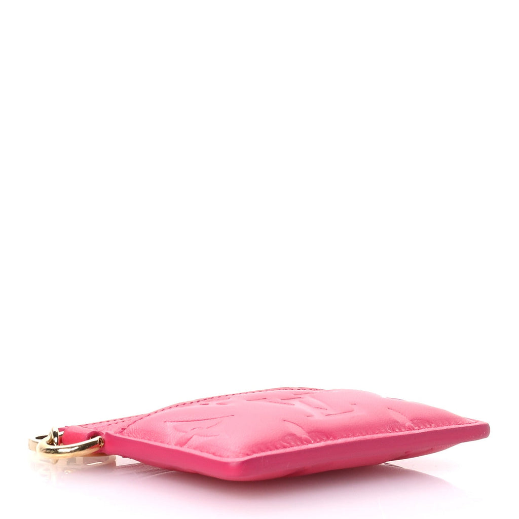 Lambskin Embossed Monogram Coussin  Holder Bougainvillier