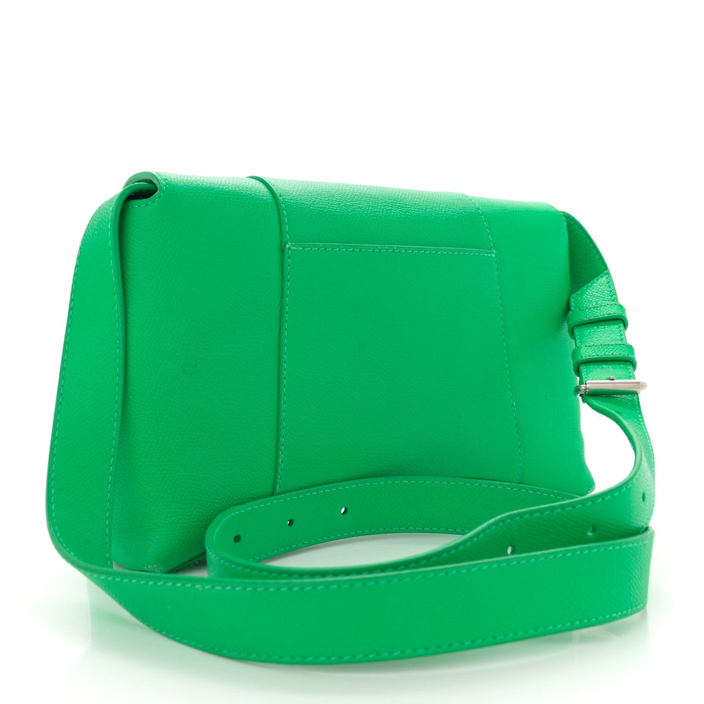 Grained Calfskin XS Downtown Shoulder Bag Vivid Green