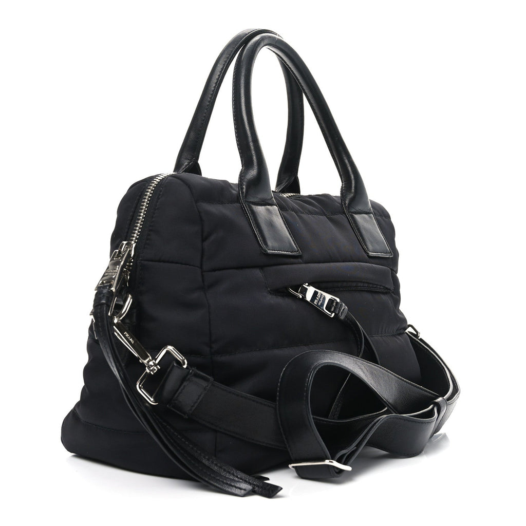Tessuto Nylon Bomber Tote Black