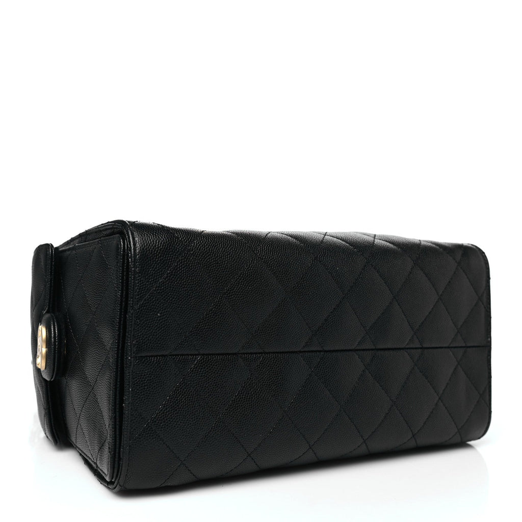 Caviar Quilted Small Chanel 25 Handbag Black