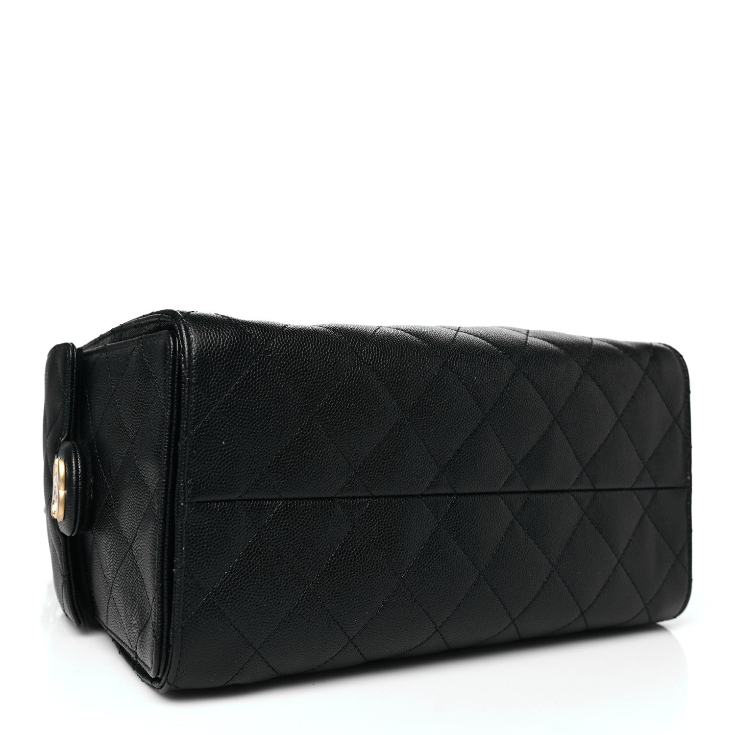 Caviar Quilted Small Chanel 25 Handbag Black