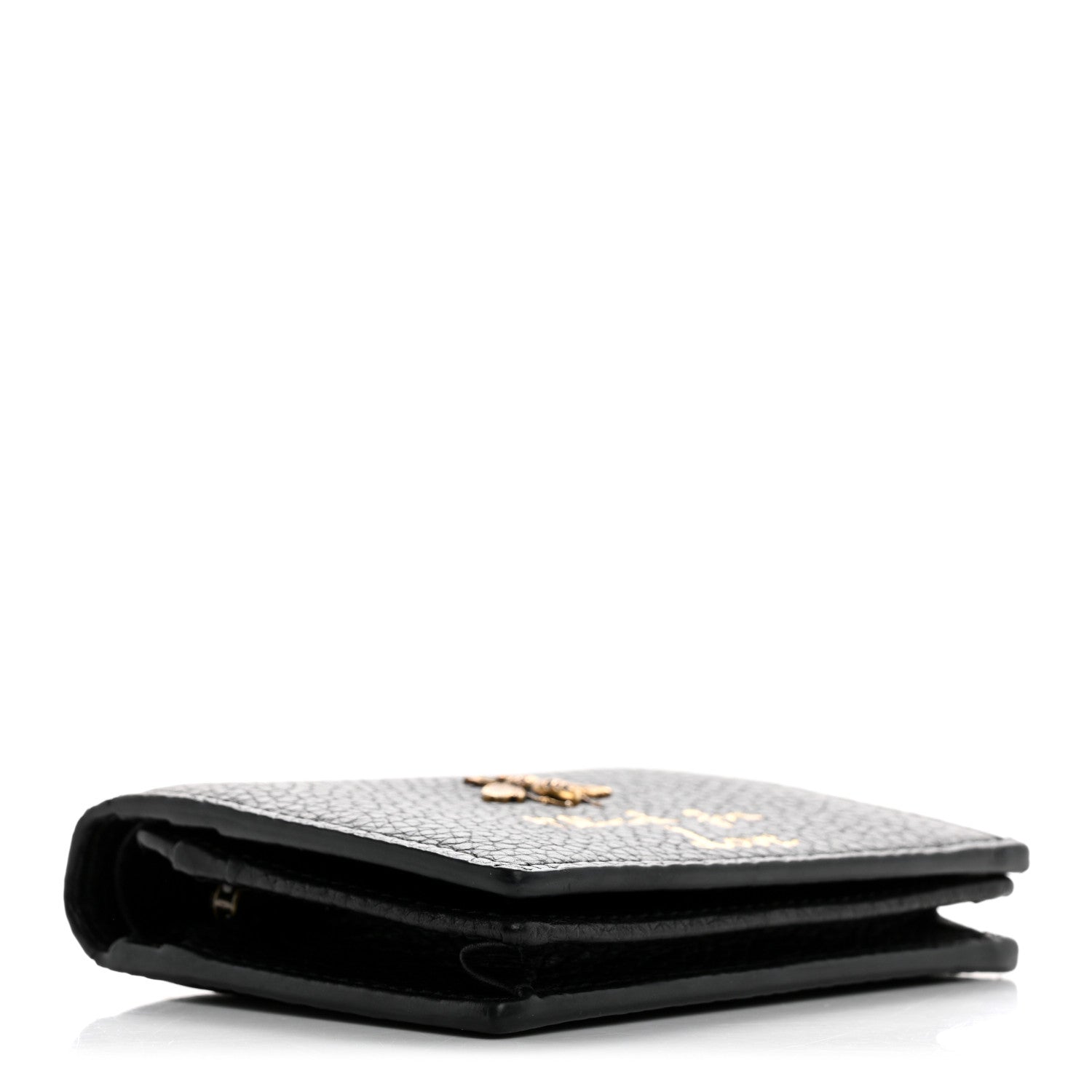Pebbled Calfskin Animalier  Case Black