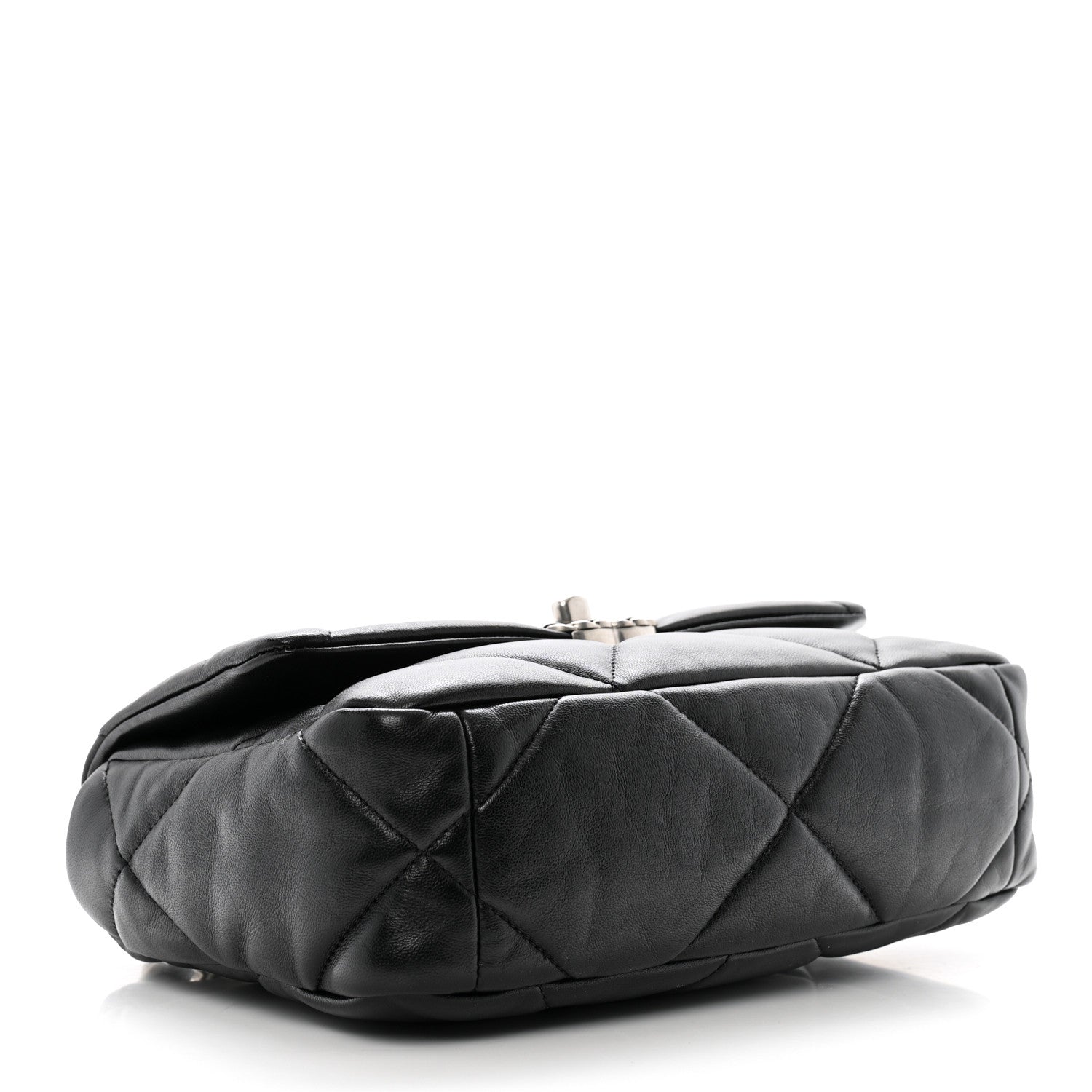 Lambskin Quilted Medium Chanel 19 Flap Black