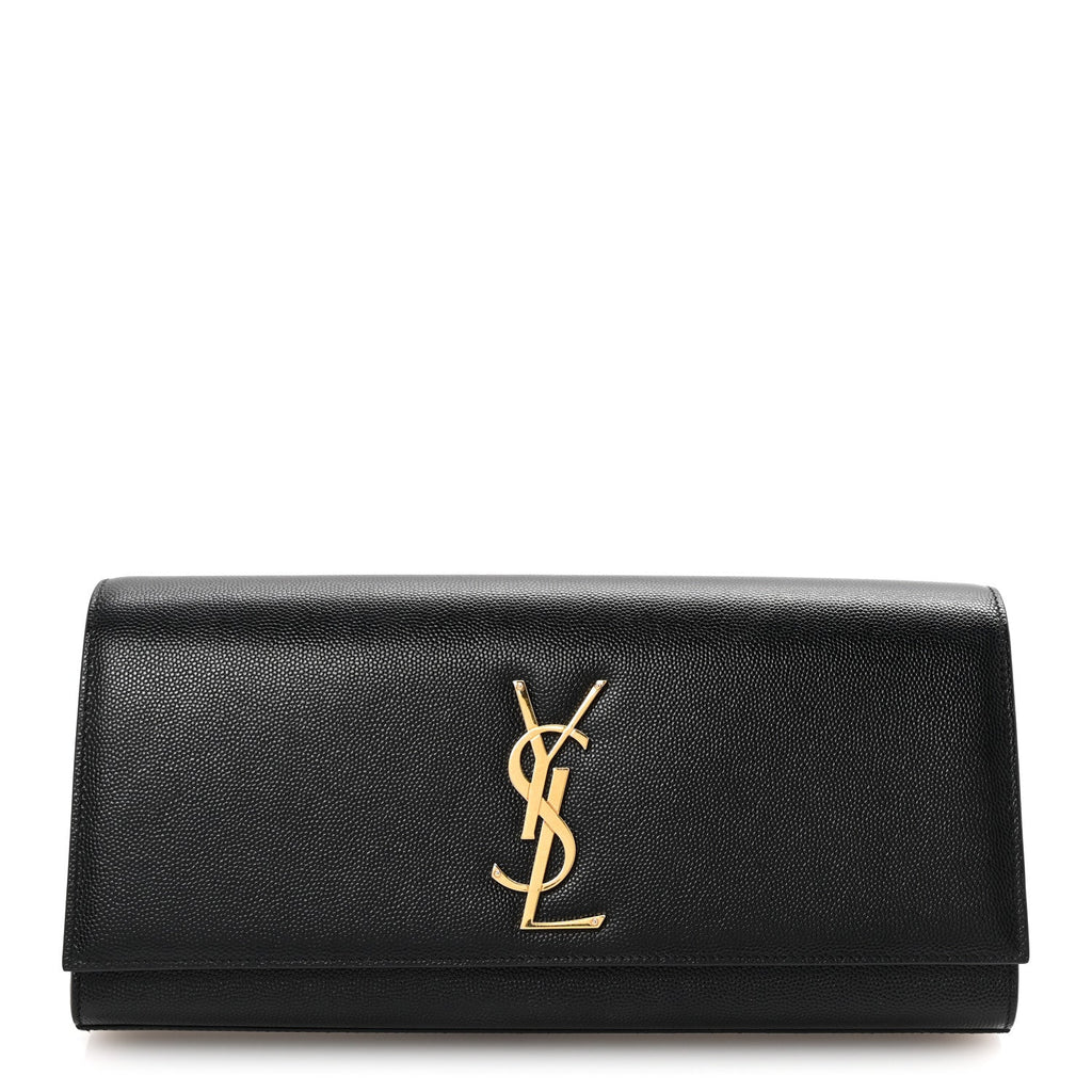 Grain De Poudre Monogram Cassandre Clutch Black