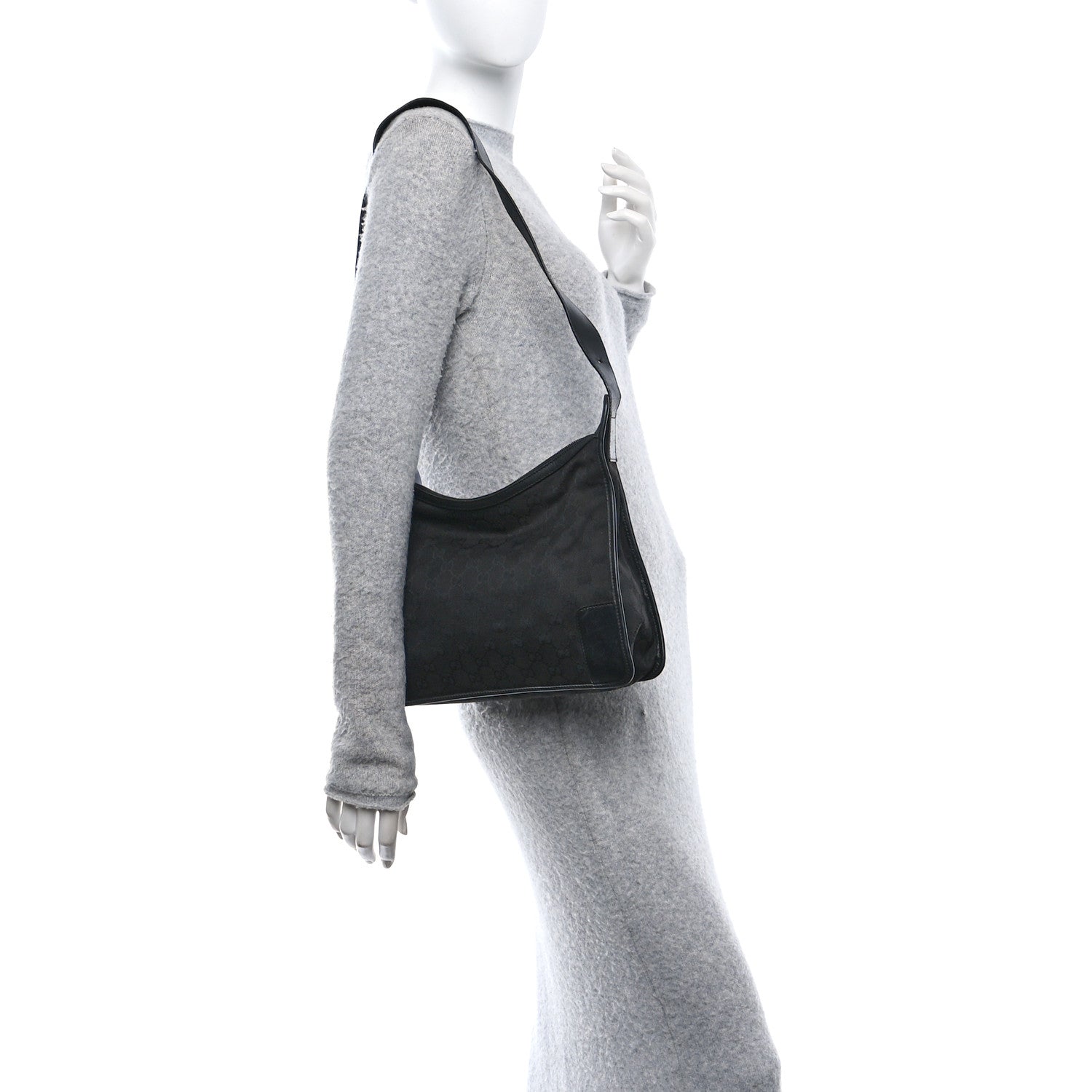 Monogram Shoulder Bag Black