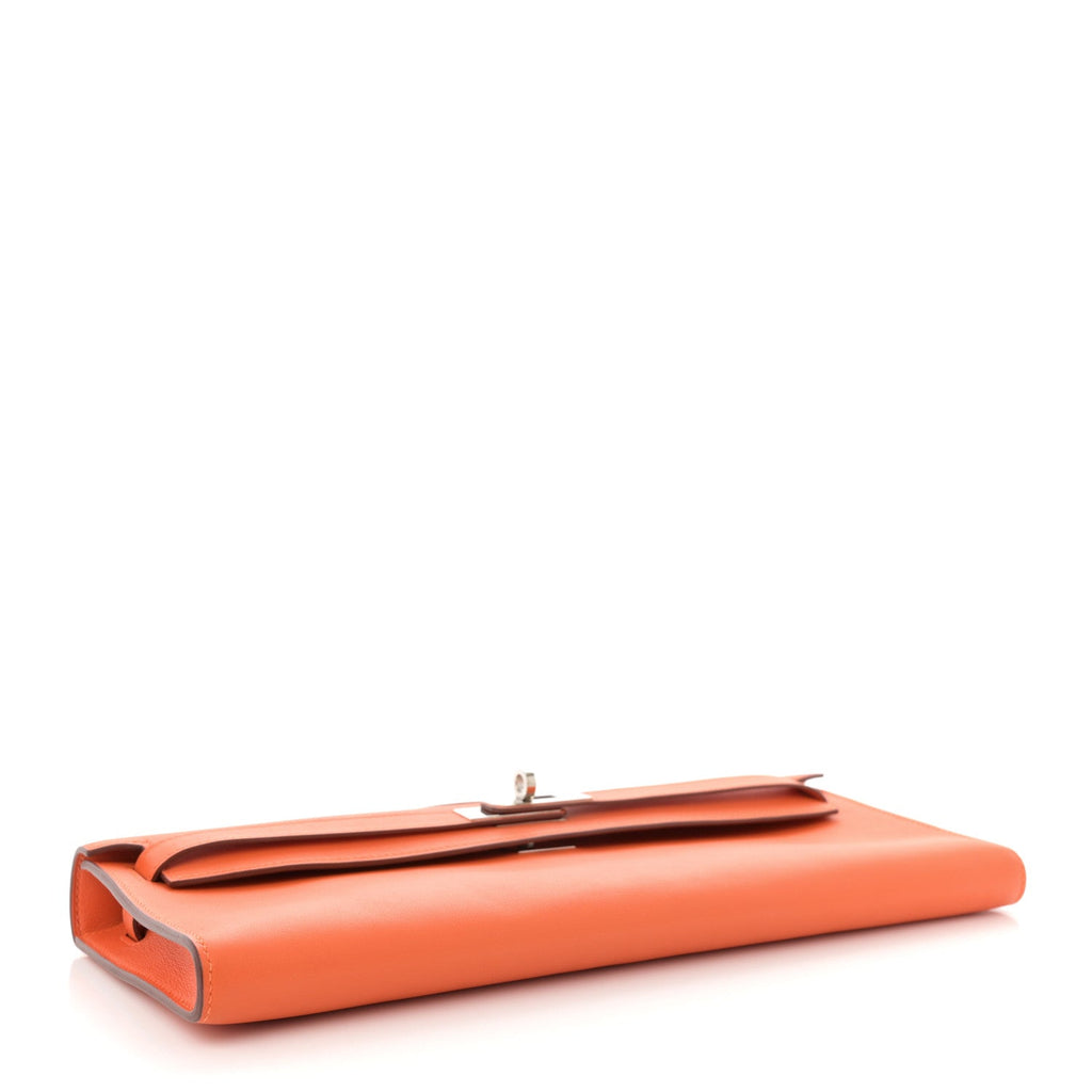 Swift Kelly Cut Clutch Pochette Orange