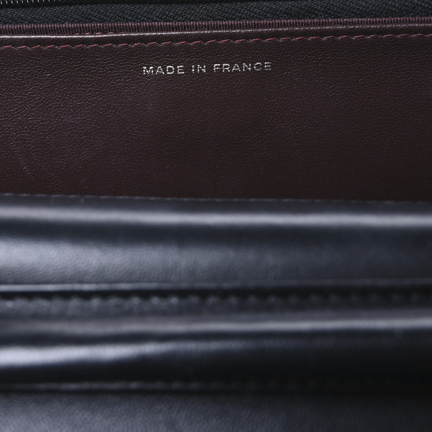 Lambskin Quilted Wallet On Chain WOC Black