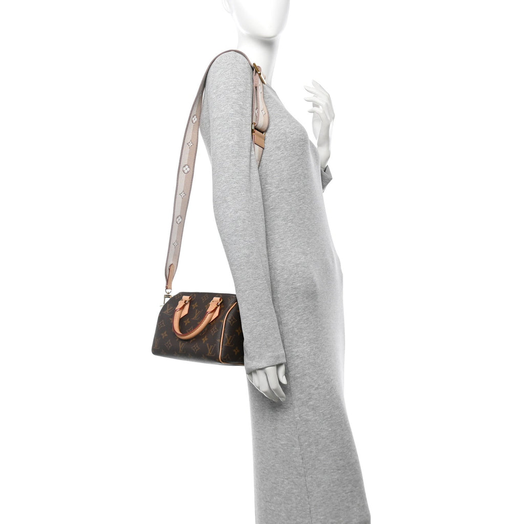 Monogram Speedy Bandouliere 20 Beige