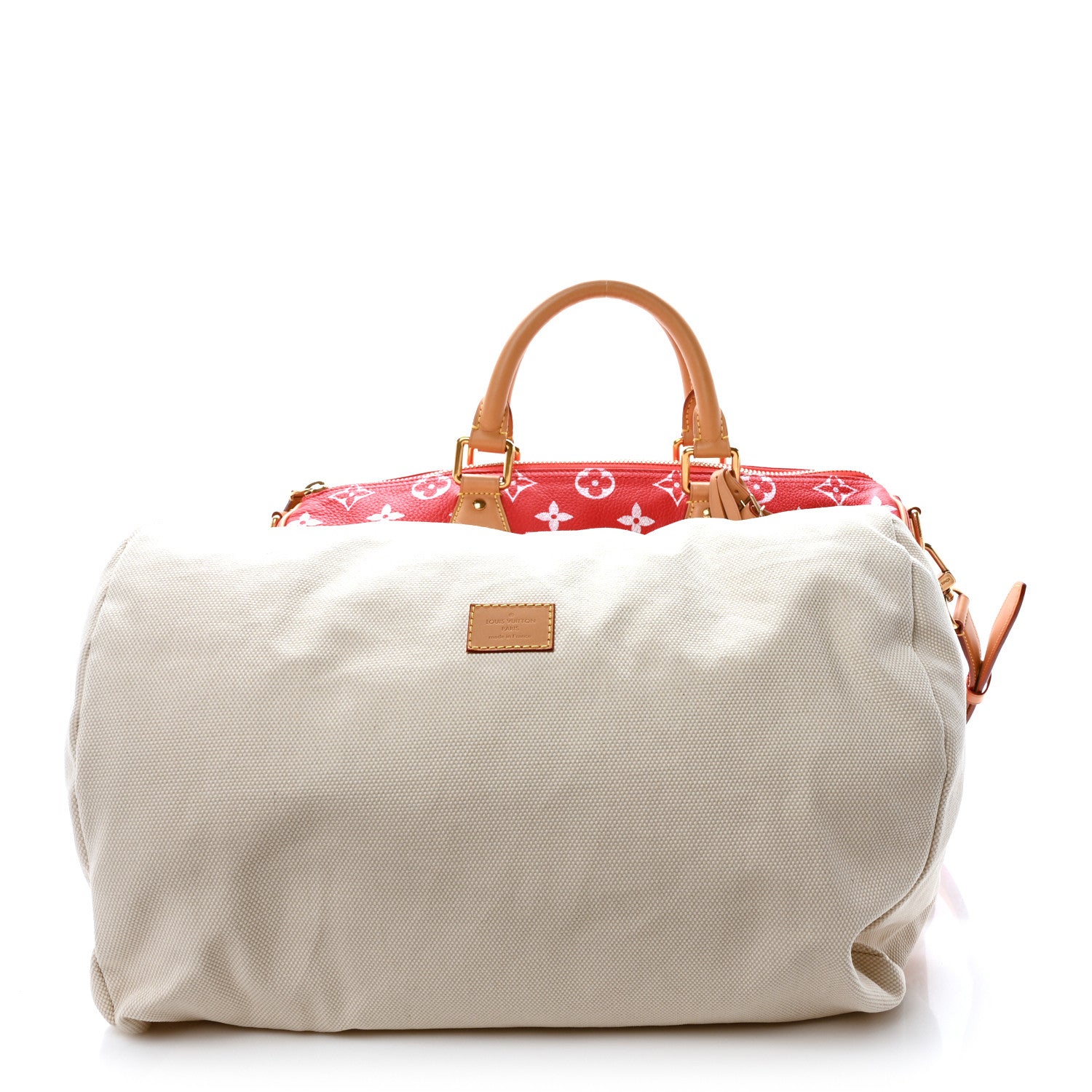 Calfskin Monogram Speedy P9 Bandouliere 40 Red