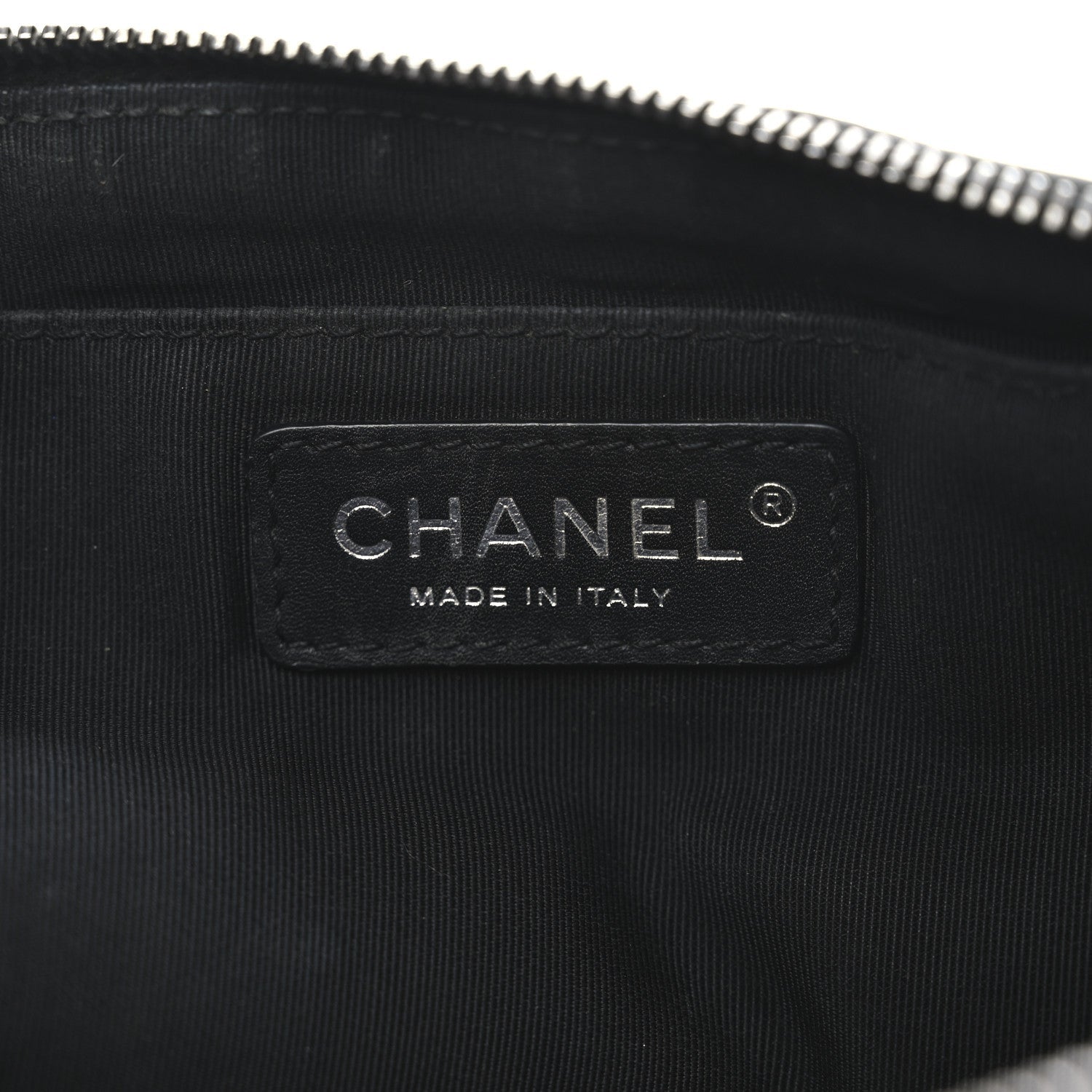 Crumpled Calfskin Quilted Casual Rock Waist Bag Fanny Pack Black