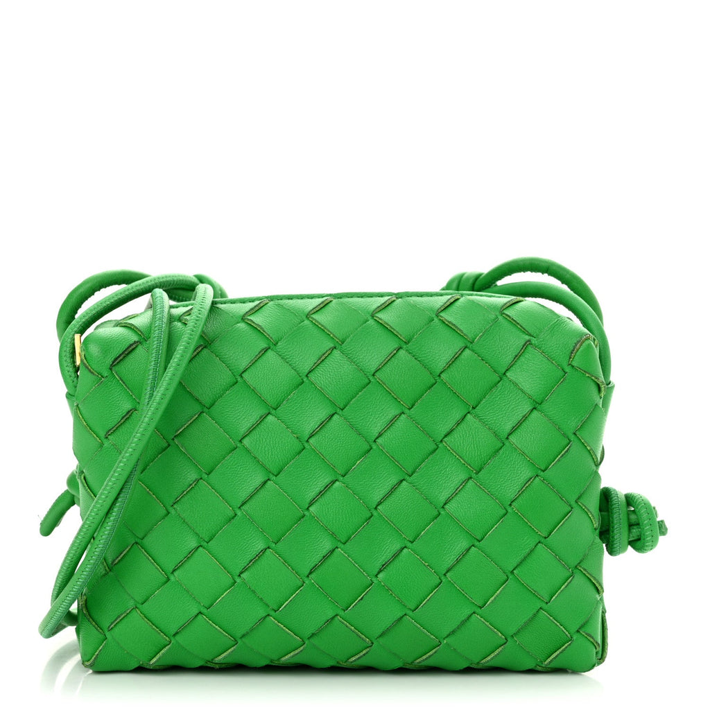 Nappa Intrecciato Mini Loop Camera Bag Parakeet