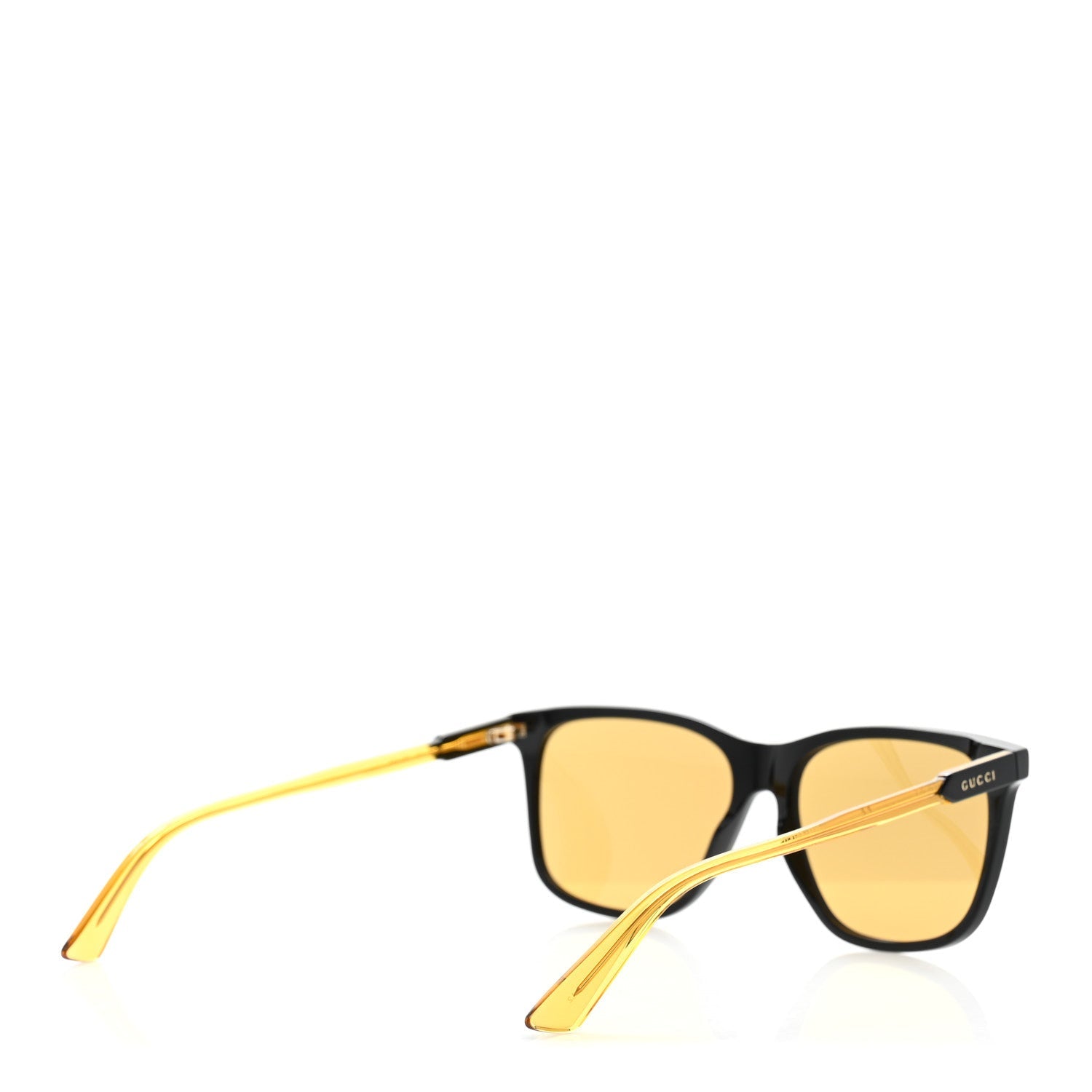 Acetate Frame Sunglasses GG0495SA Yellow Black