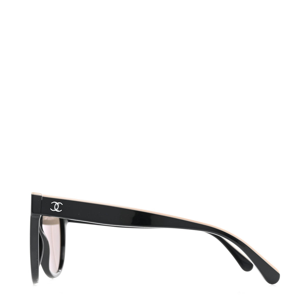 Acetate CC Butterfly Sunglasses 5414 Black Beige