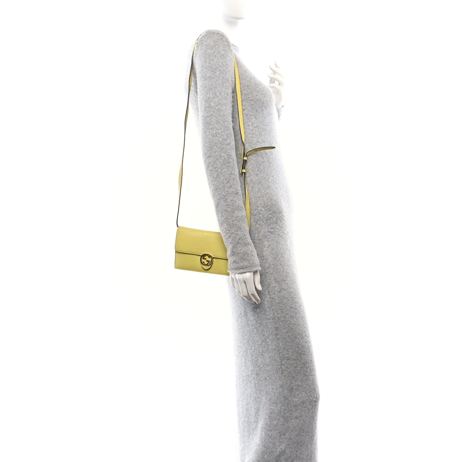 Moon Calfskin Icon Wallet Mimosa Flower