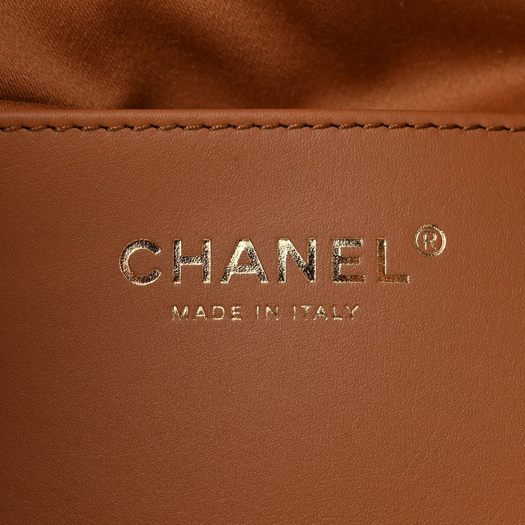 Caviar Quilted Small Chanel 25 Handbag Brown
