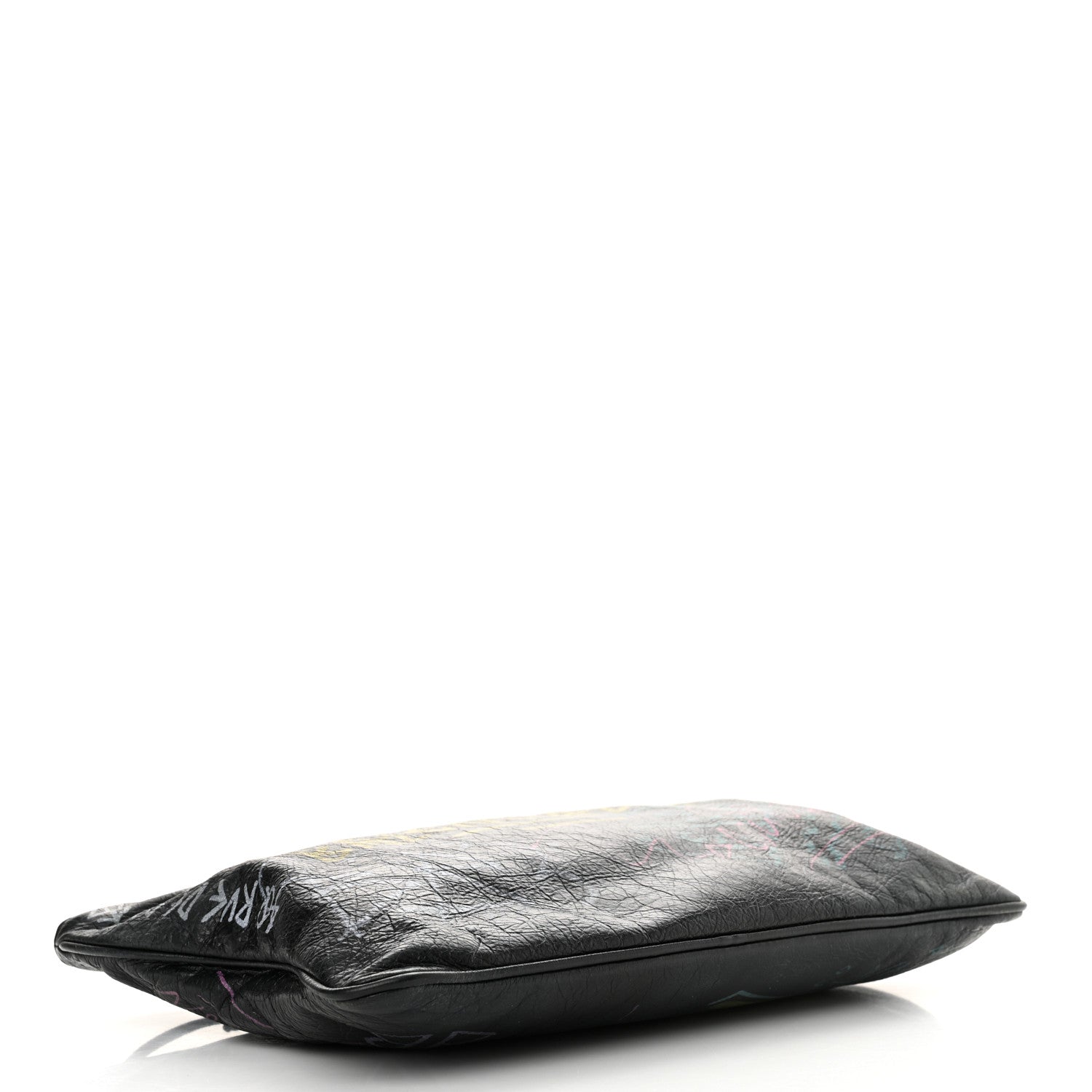 Agneau Arena Graffiti All Over Zip Pouch Black Multicolor