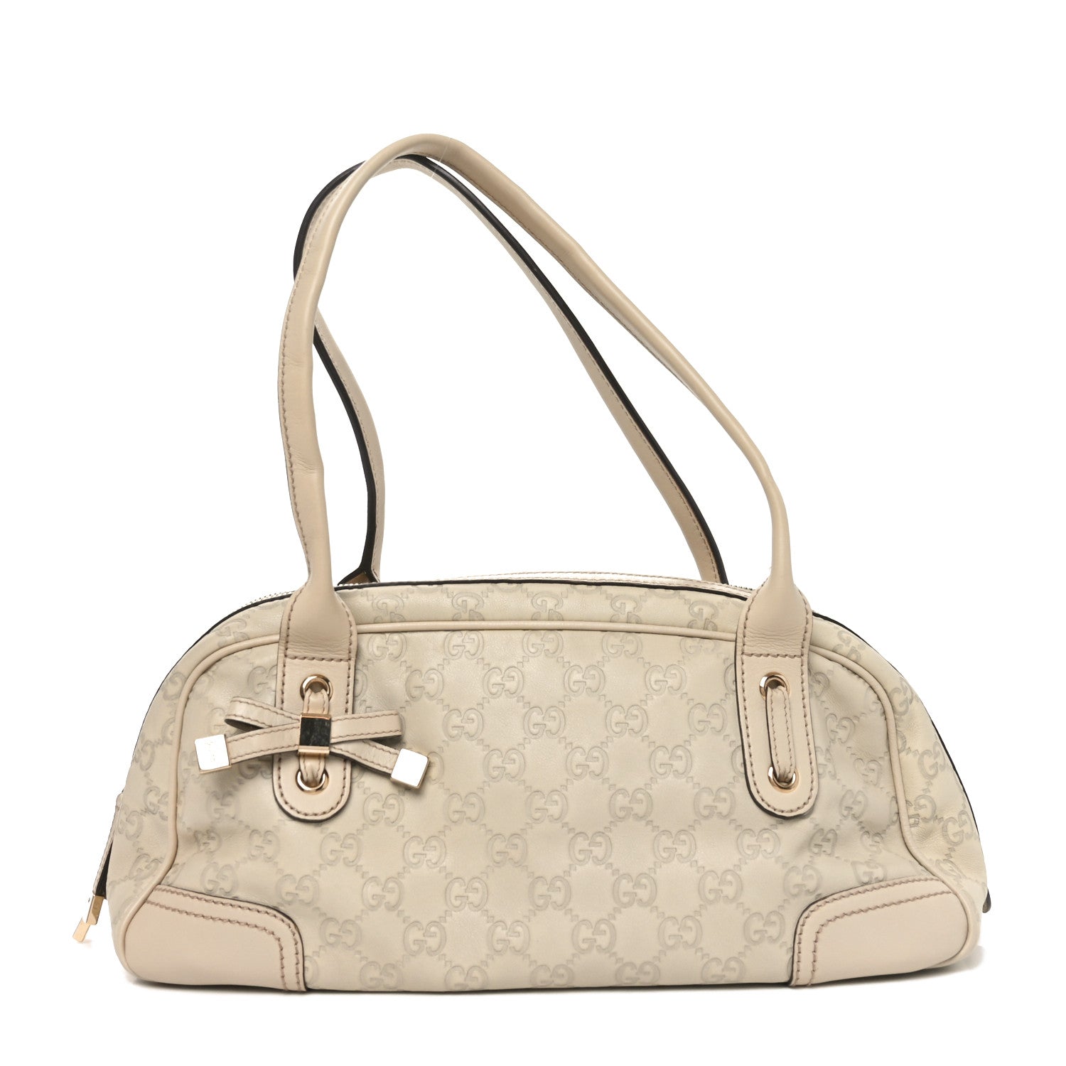 Guccissima Small Princy Satchel Off White