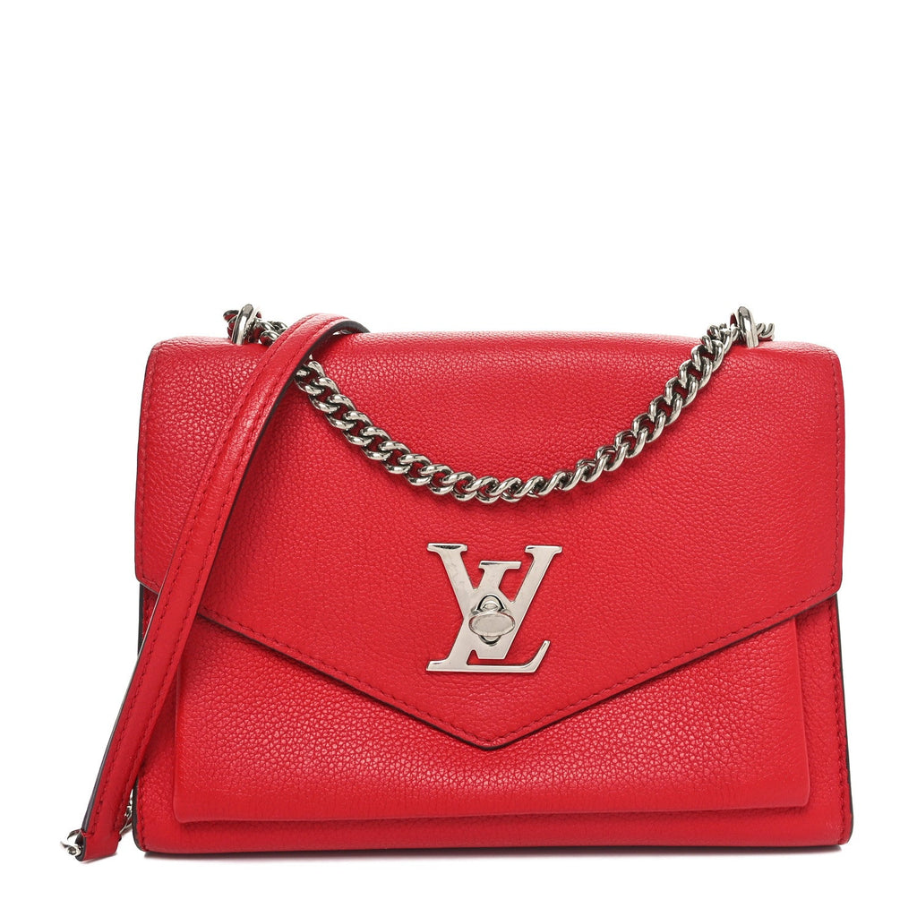 Soft Calfskin Mylockme Chain Bag BB Rubis