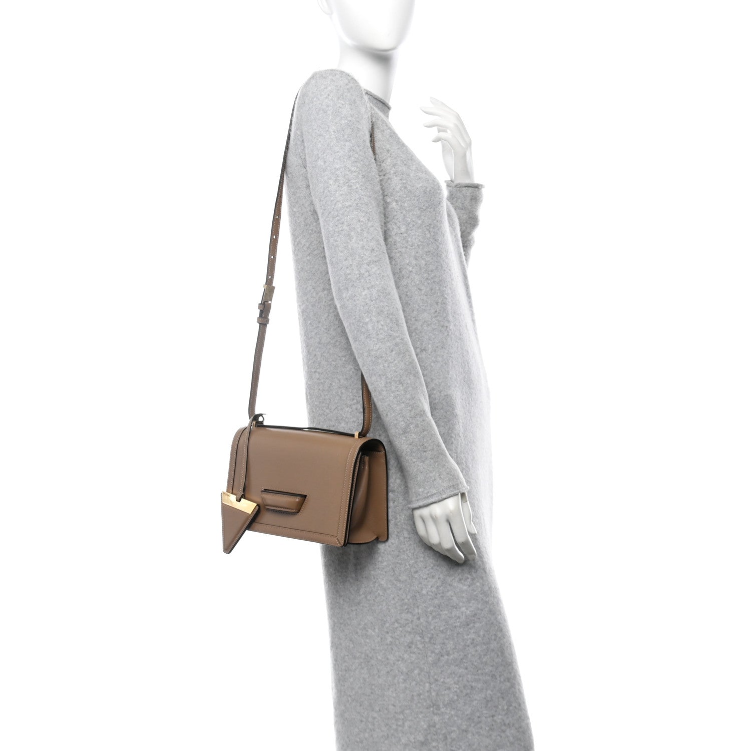Calfskin Medium Barcelona Shoulder Bag Mink