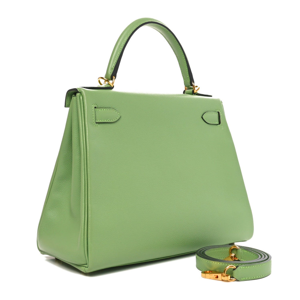 Evercolor Kelly Retourne 28 Vert Criquet