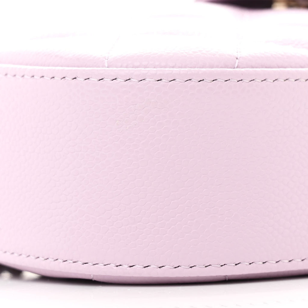 Caviar Quilted Chain Camera Bag Light Purple