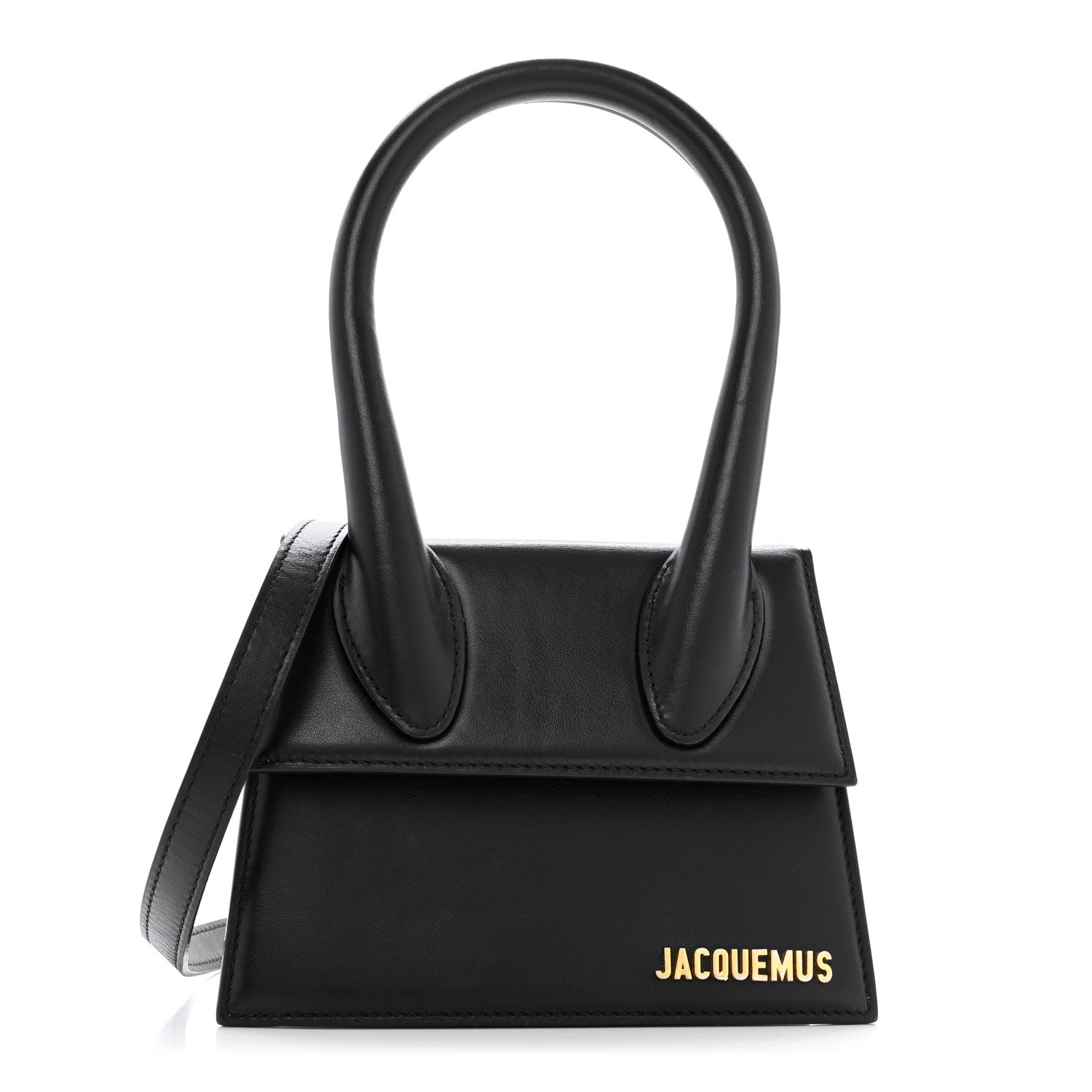 Smooth Calfskin Le Chiquito Moyen Black