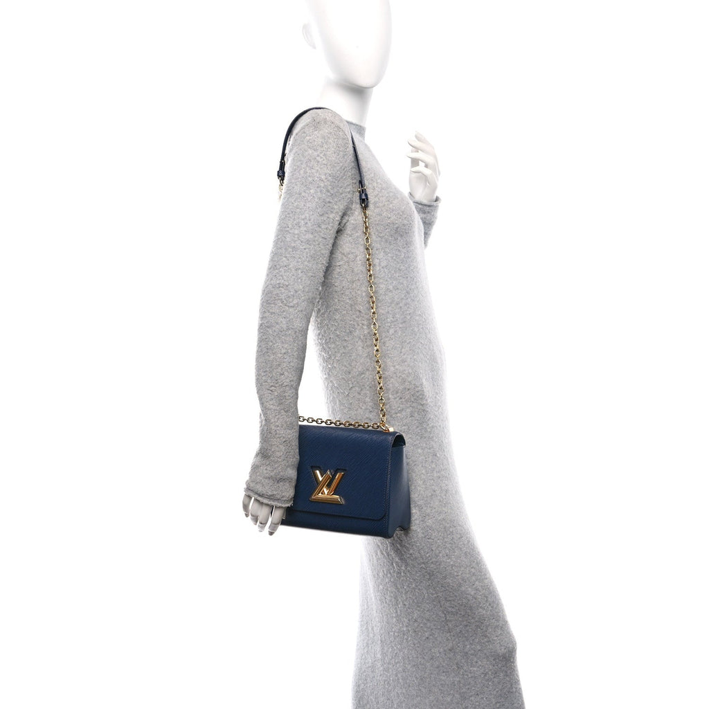 Epi Twist Shoulder Bag MM Indigo