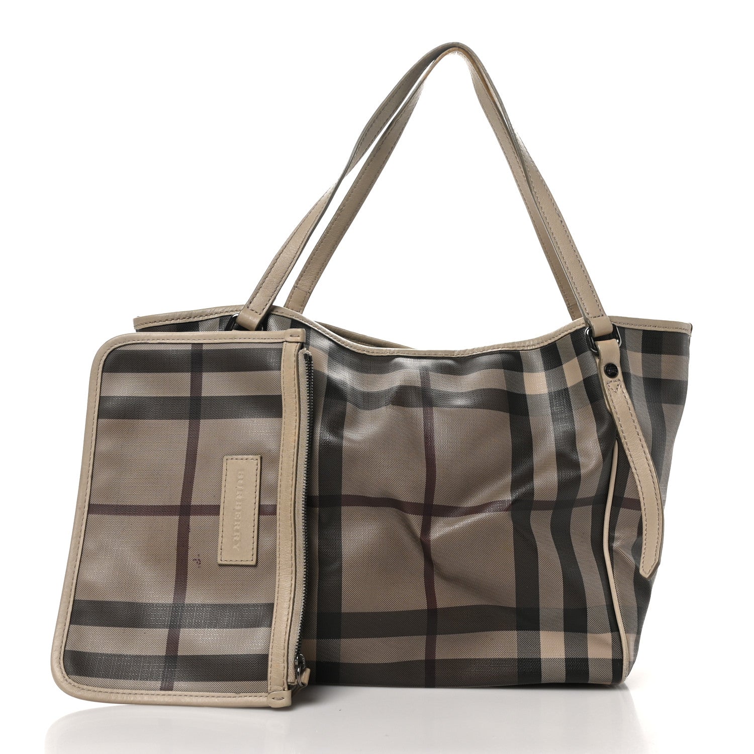 Smoked Check Small Canterbury Tote Trench