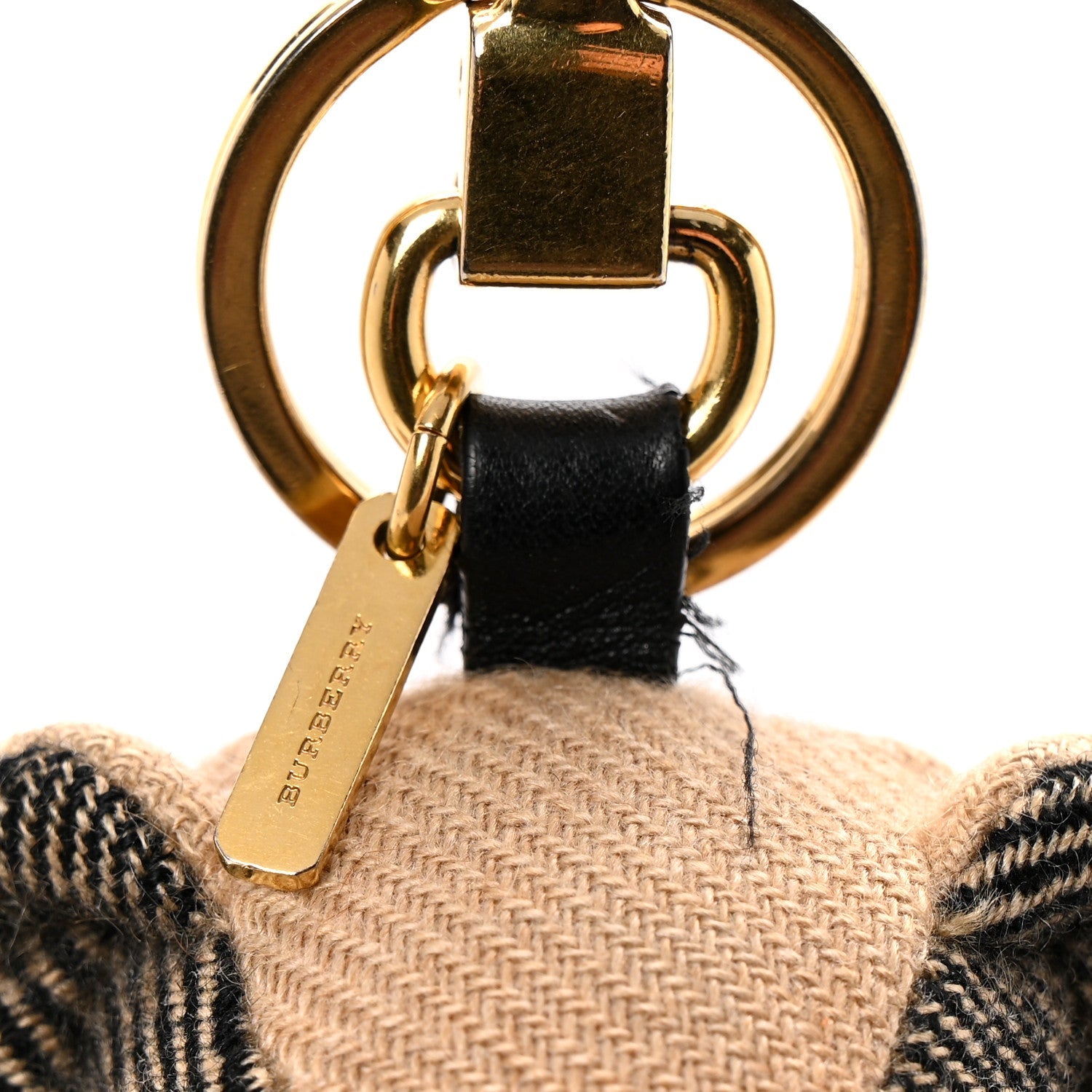 Cashmere Graffiti Print Thomas Trench Teddy Bear Keychain Charm Yellow