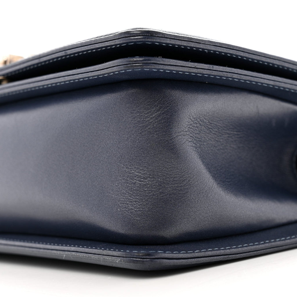 Lambskin Quilted Gradient Crystal Medium Boy Flap Blue