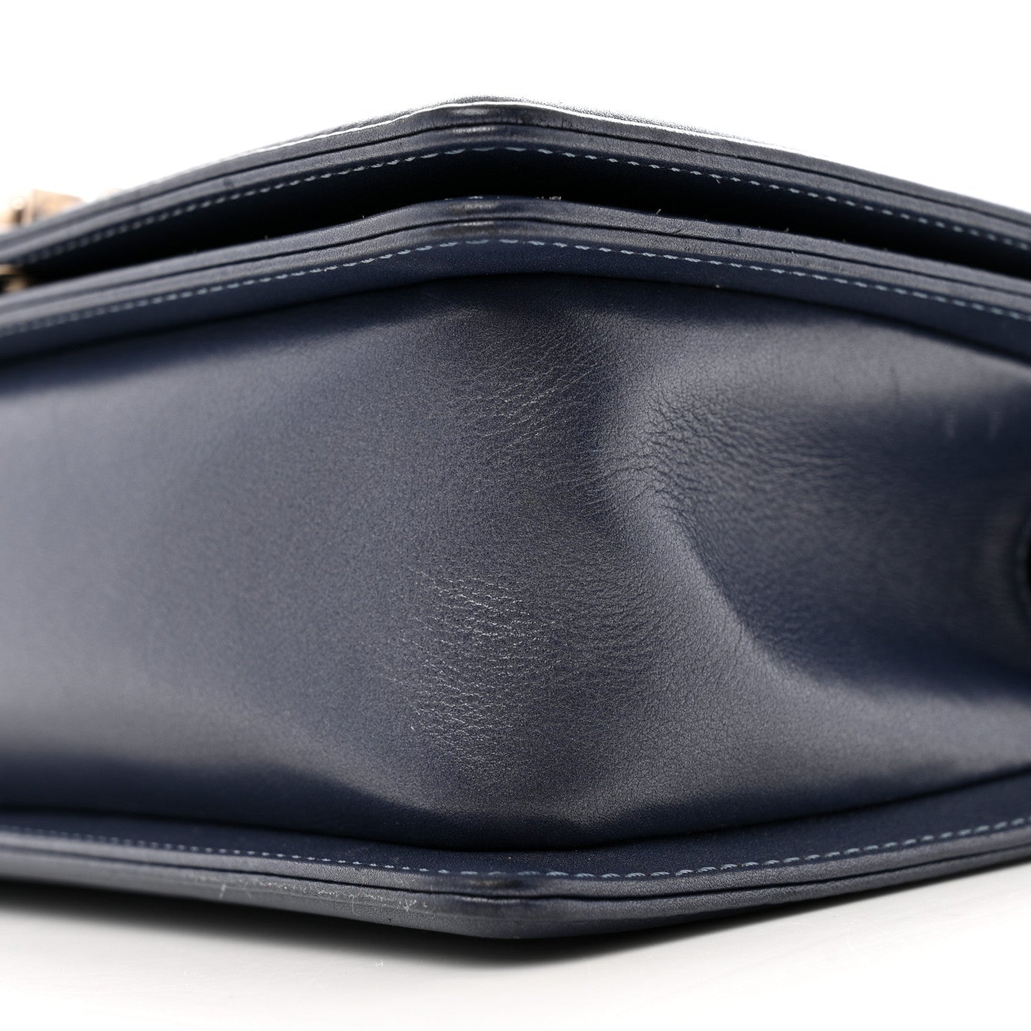 Lambskin Quilted Gradient Crystal Medium Boy Flap Blue