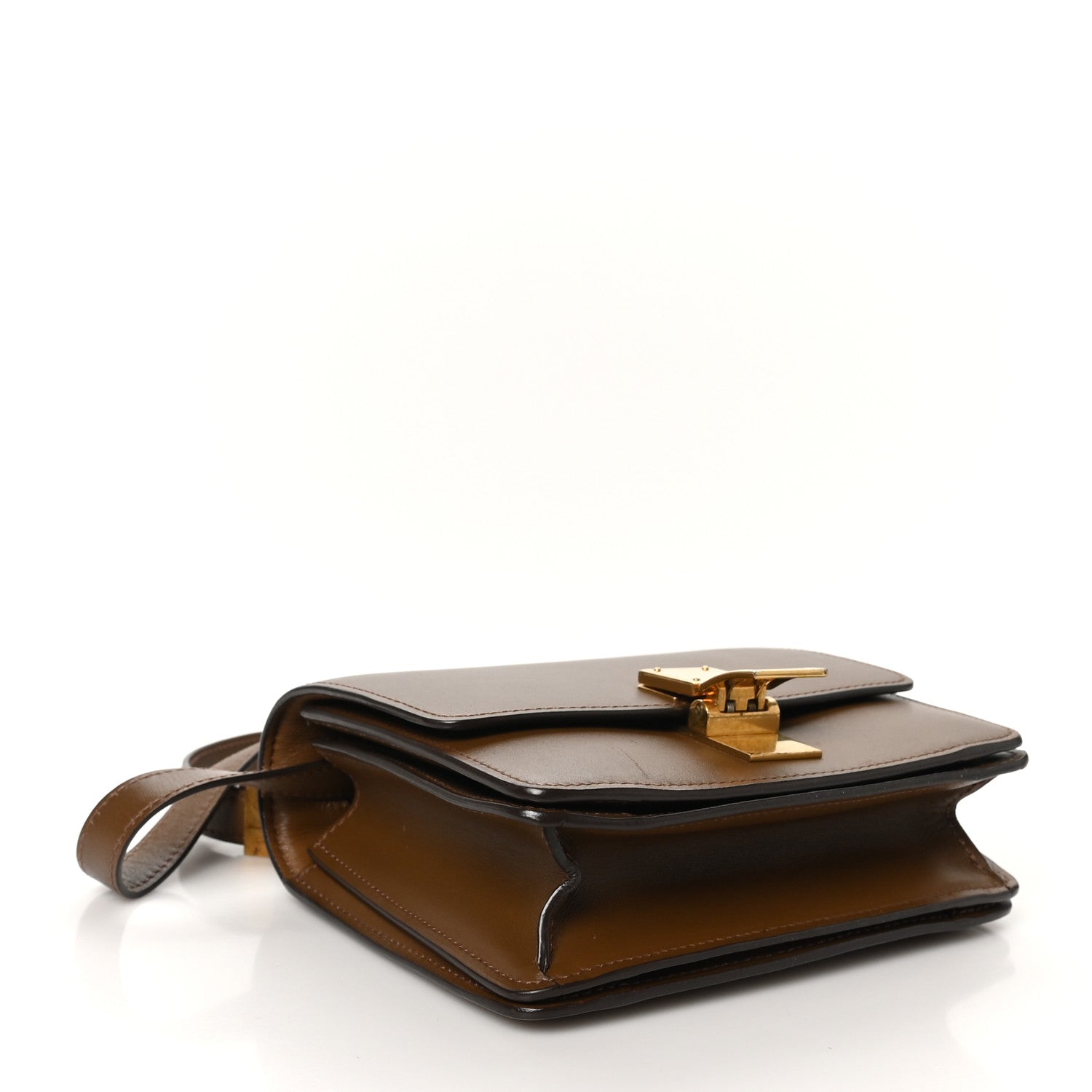 Smooth Calfskin Small Classic Box Flap Bag Camel