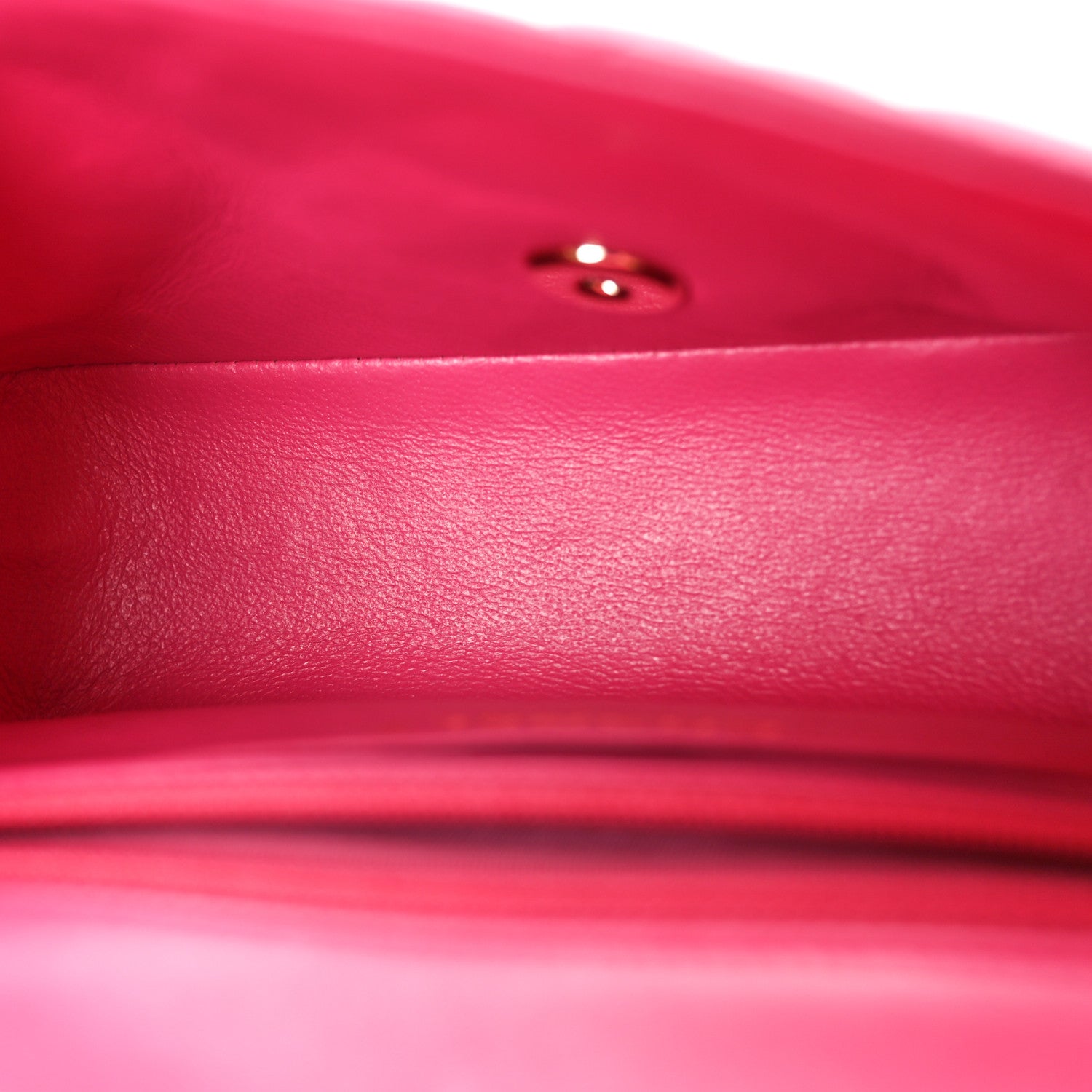 Lambskin Quilted Mini Rectangular Flap Pink