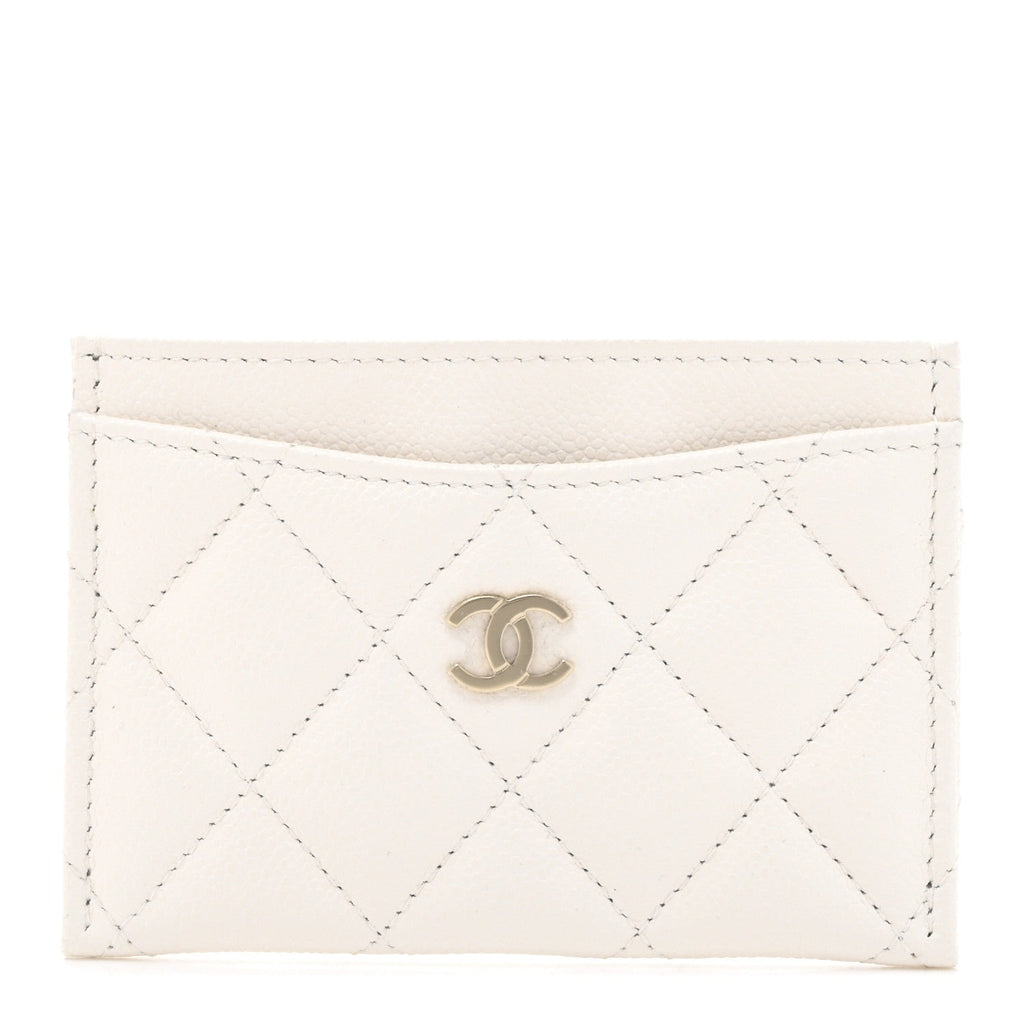 Caviar Quilted  Holder White