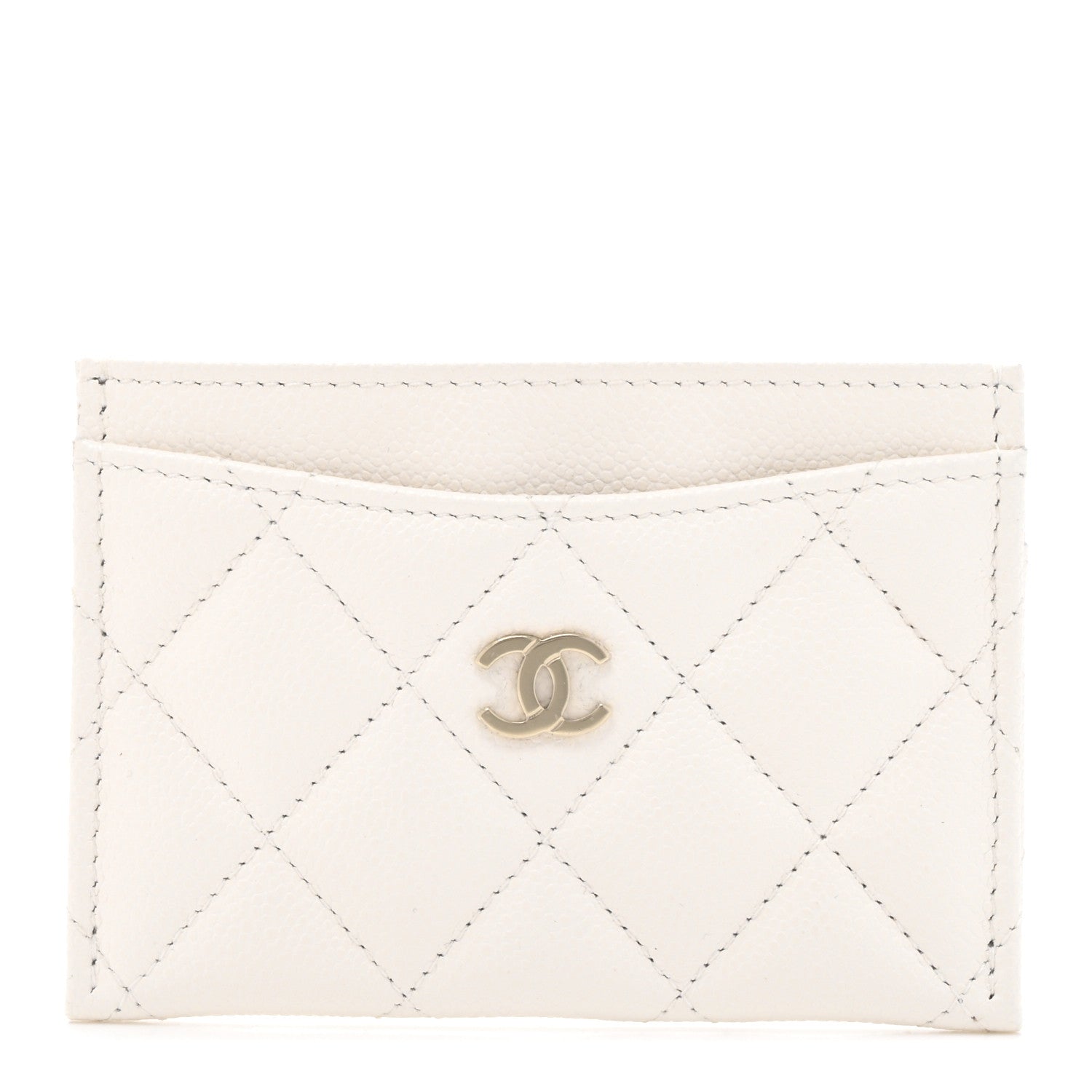 Caviar Quilted  Holder White