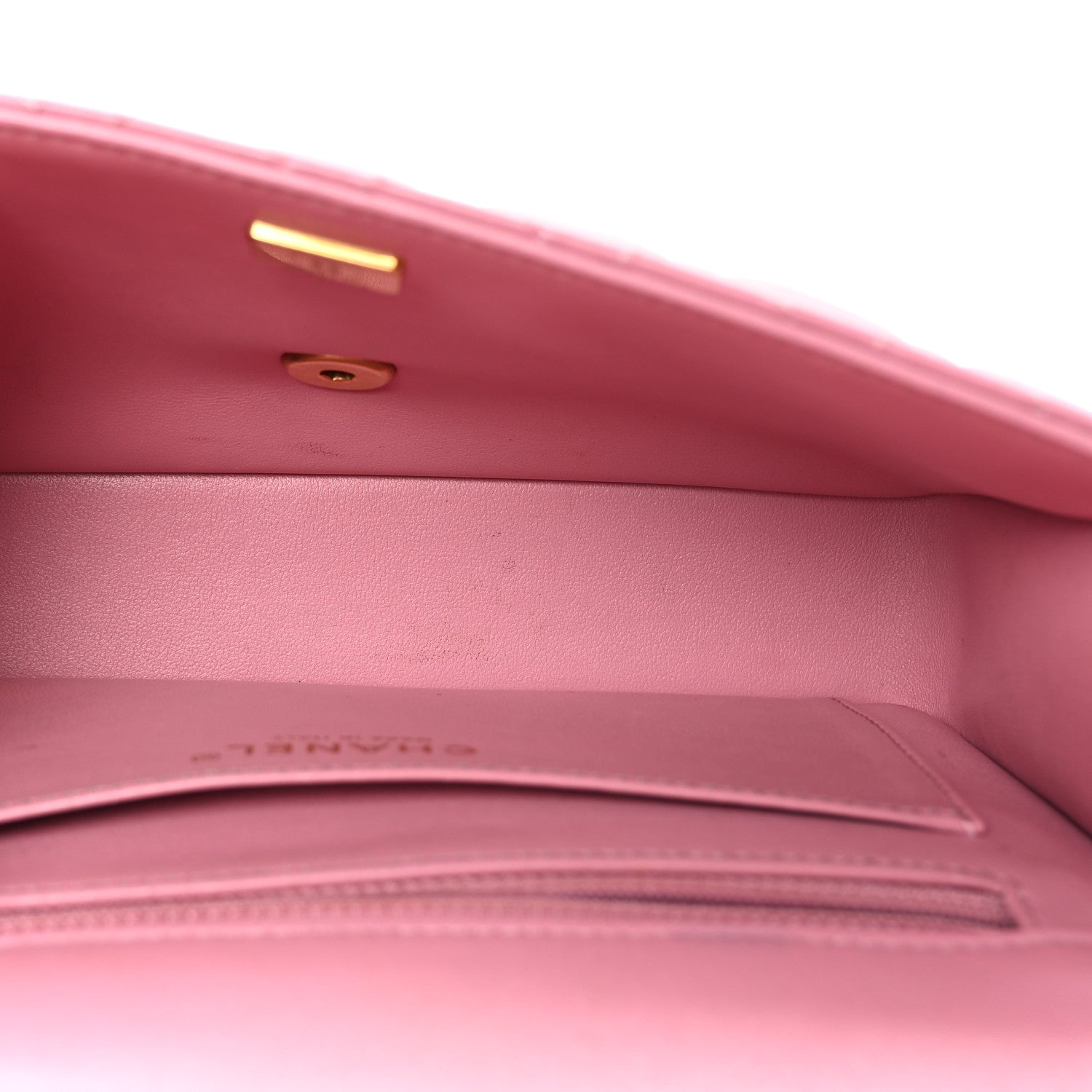 Lambskin Quilted Mini Strass On Top Flap Pink