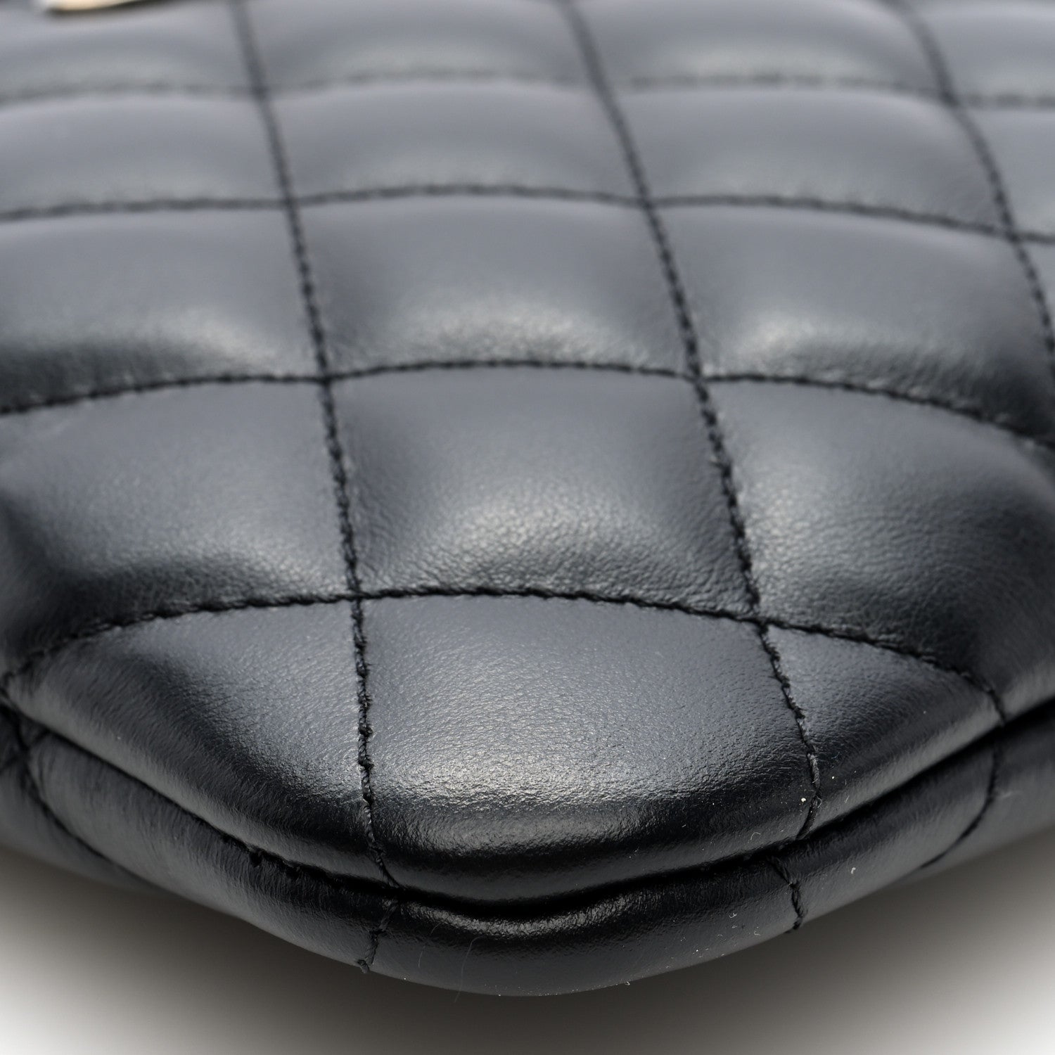 Lambskin Quilted Crossbody Bag Black
